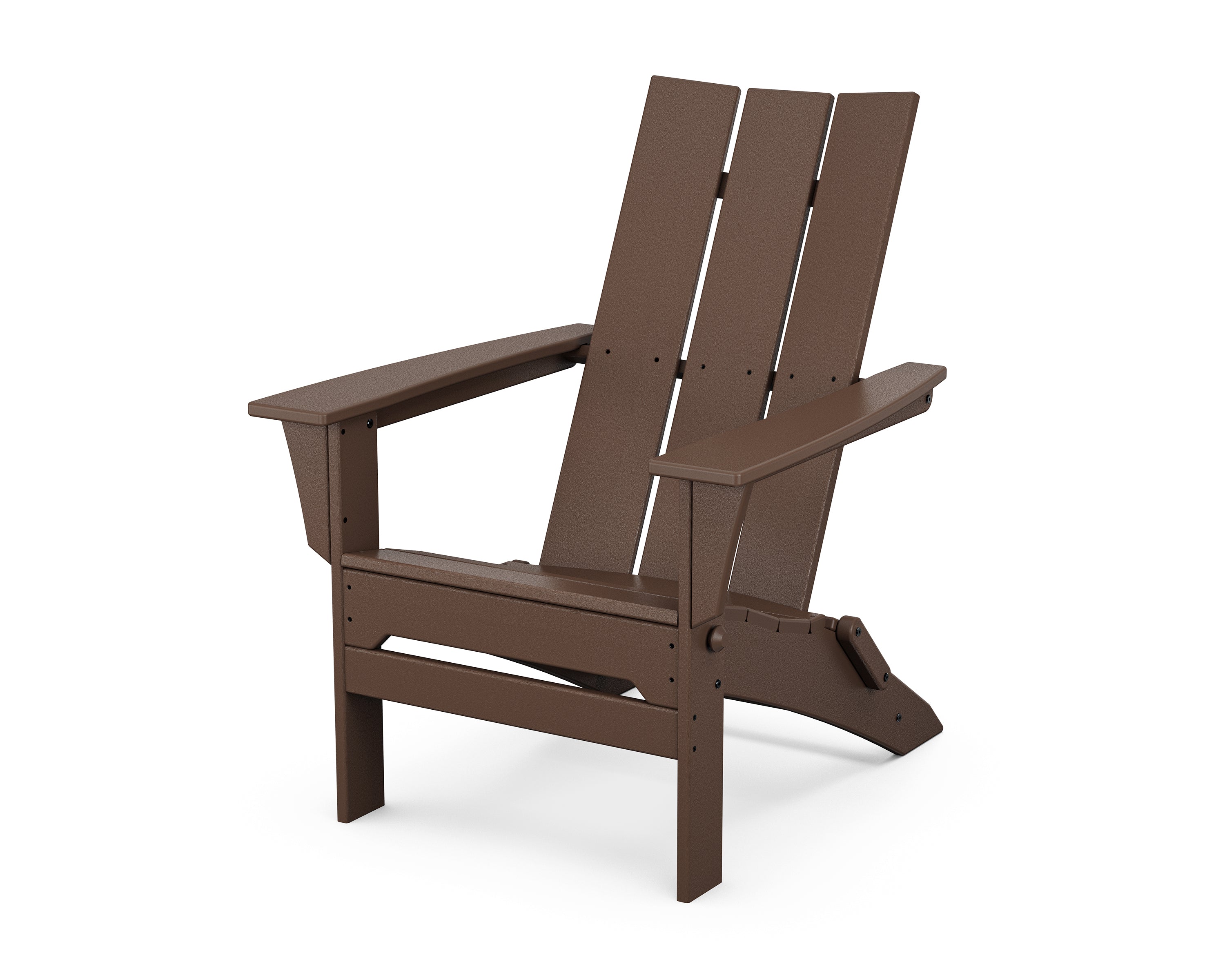 POLYWOOD Modern Folding Adirondack in Mahogany