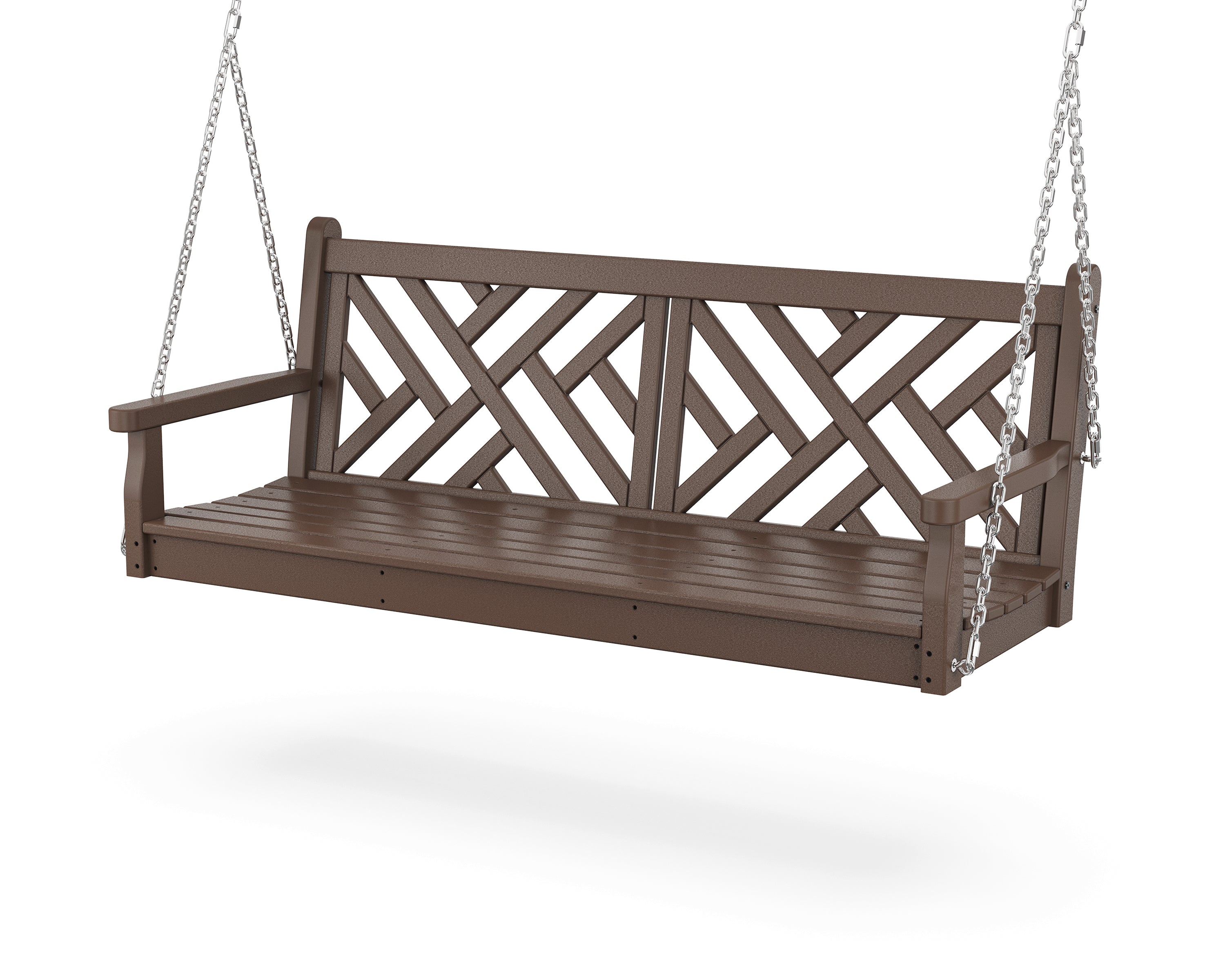 POLYWOOD Chippendale 60” Swing in Mahogany