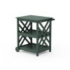 Country Living Wovendale Bar Cart in Green