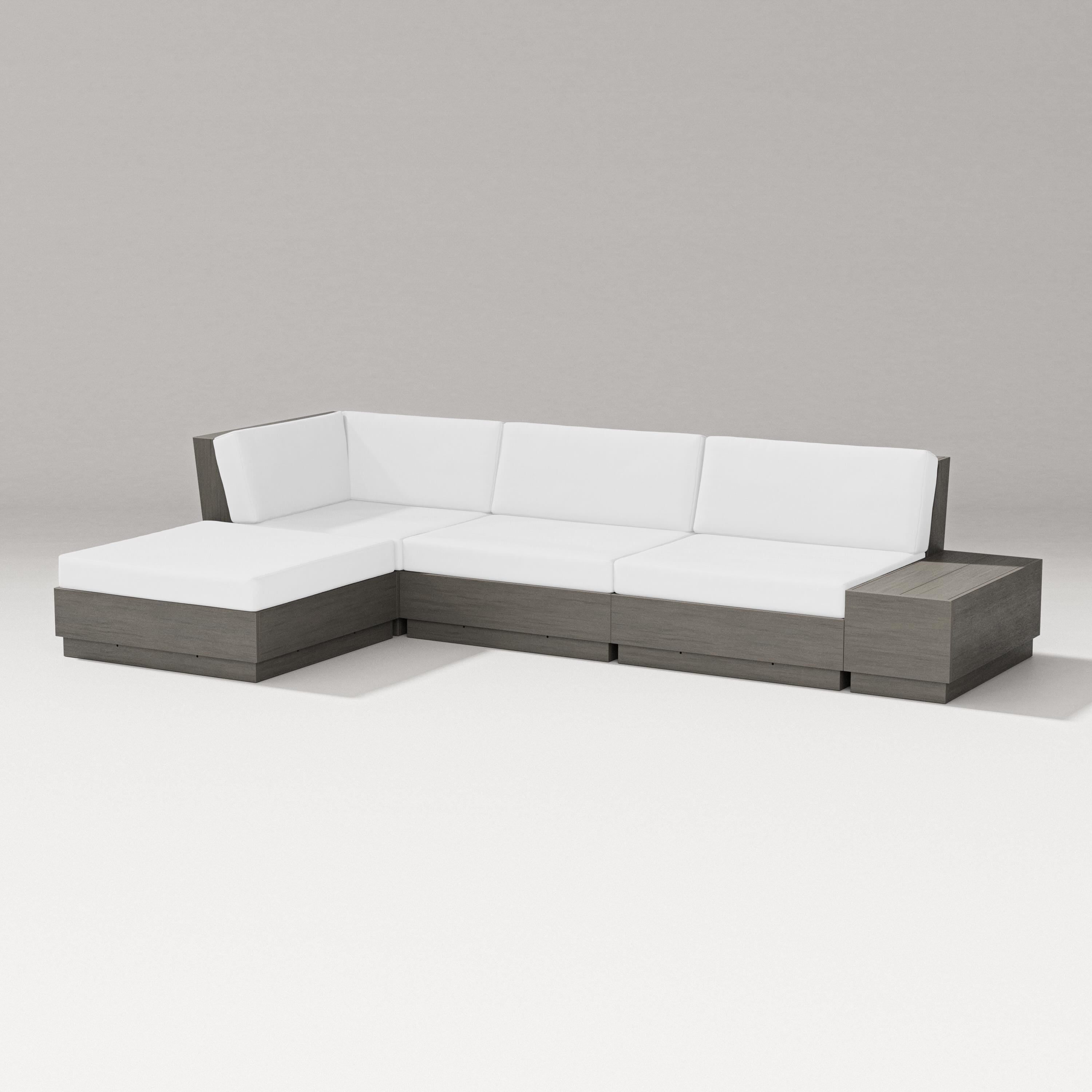 PW Designer Series Elevate Chaise Sectional in Driftwood / Natural
