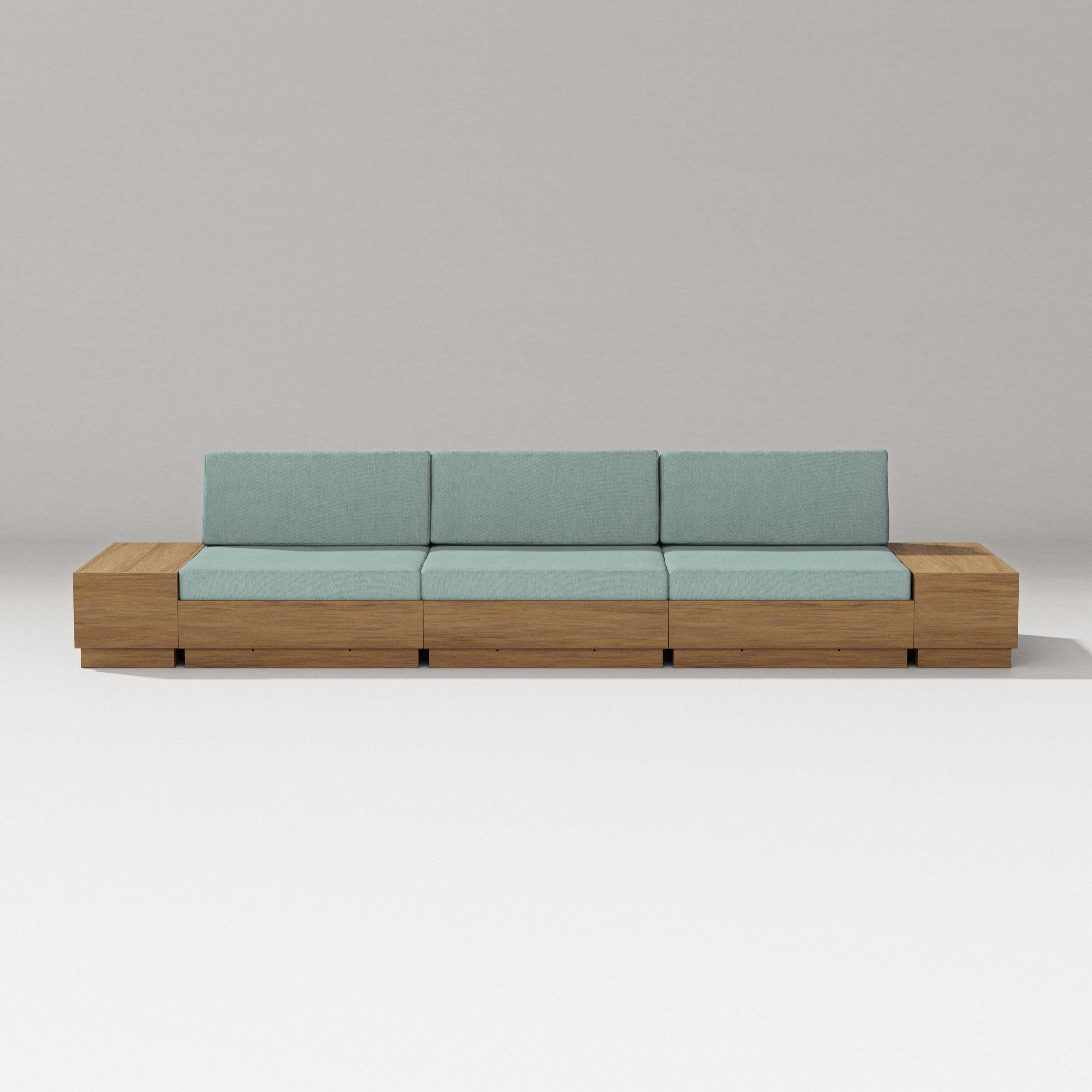 PW Designer Series Elevate Straight Sectional in Natural / Glacier Spa