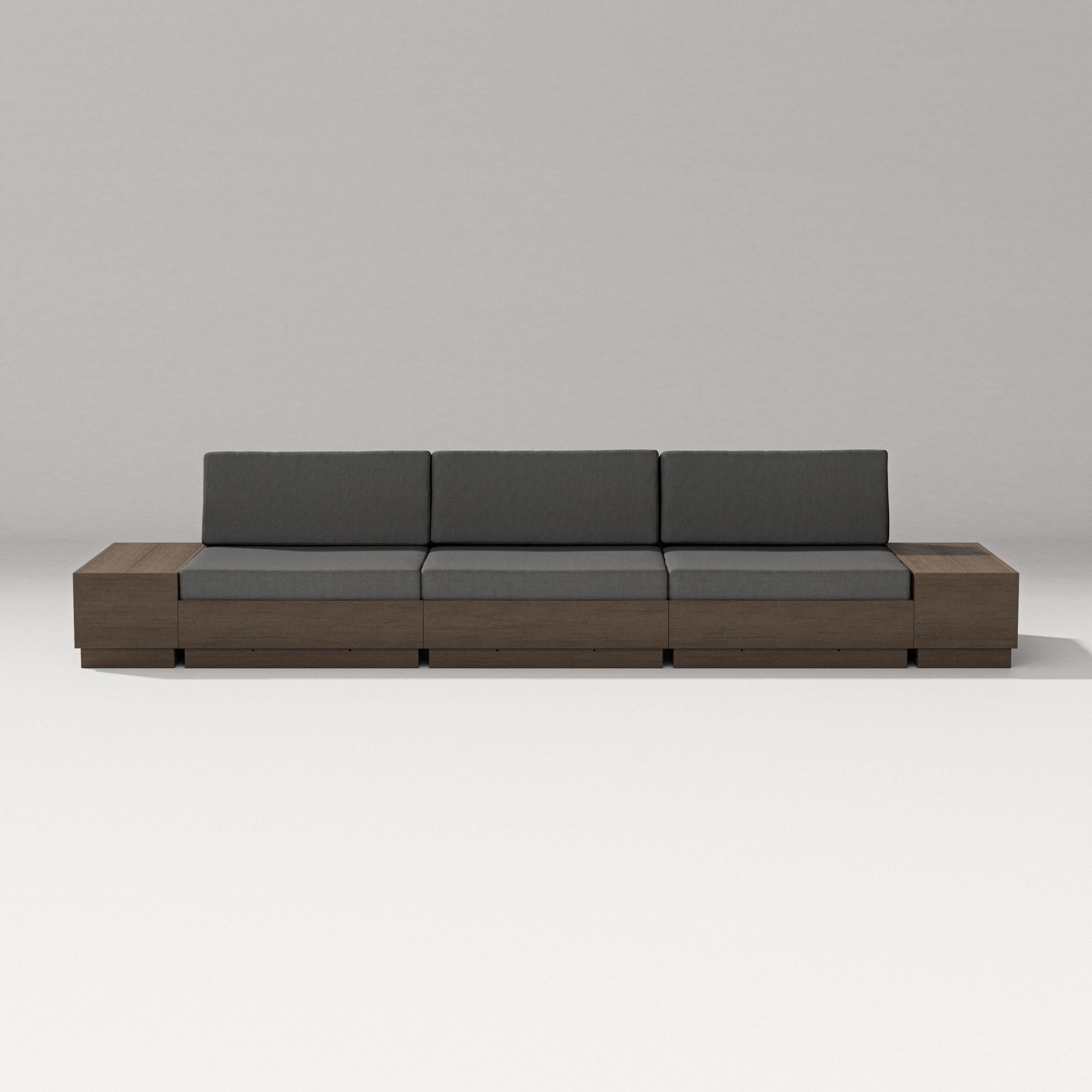 PW Designer Series Elevate Straight Sectional in Kona / Spectrum Carbon