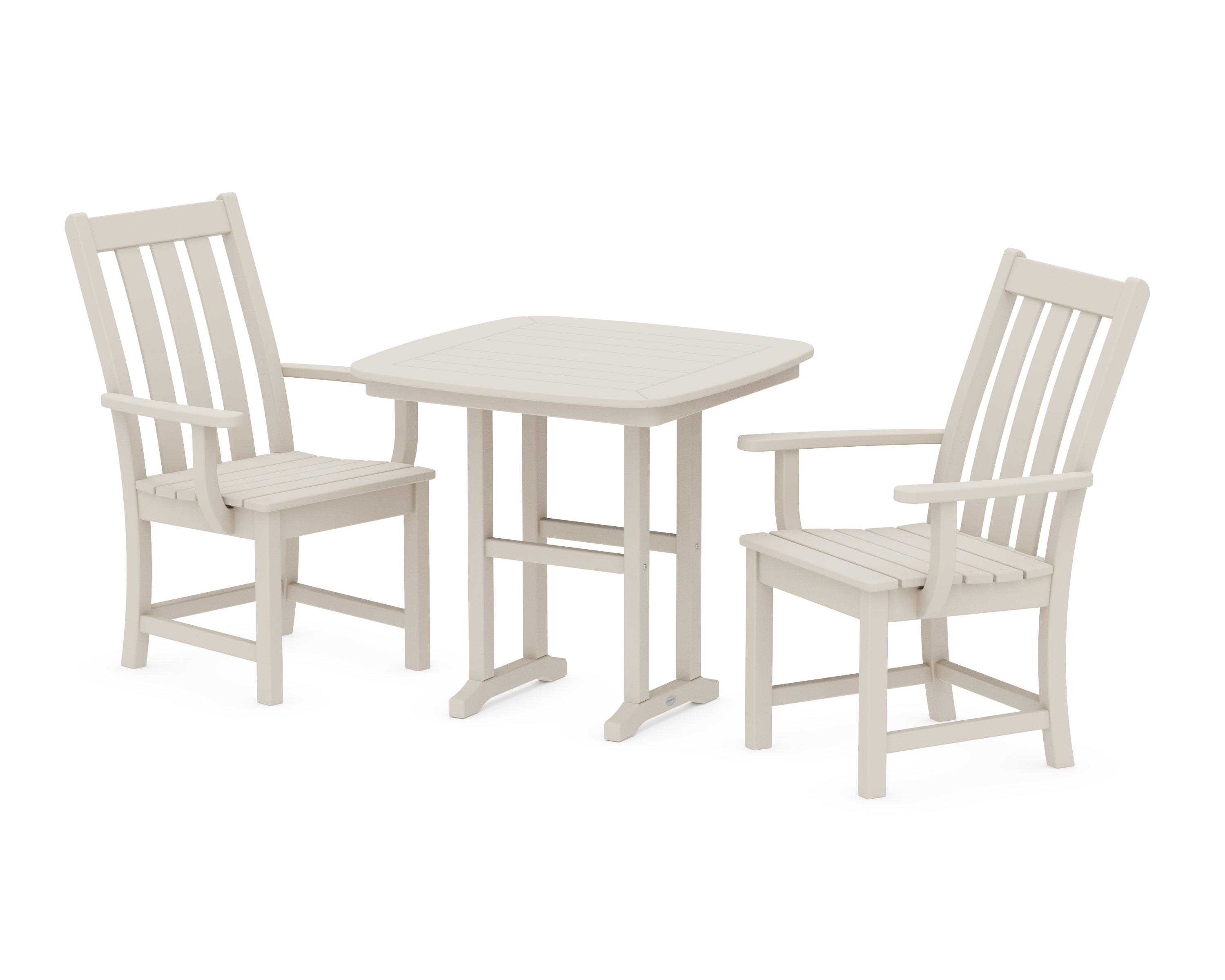 POLYWOOD Vineyard 3-Piece Dining Set in Sand