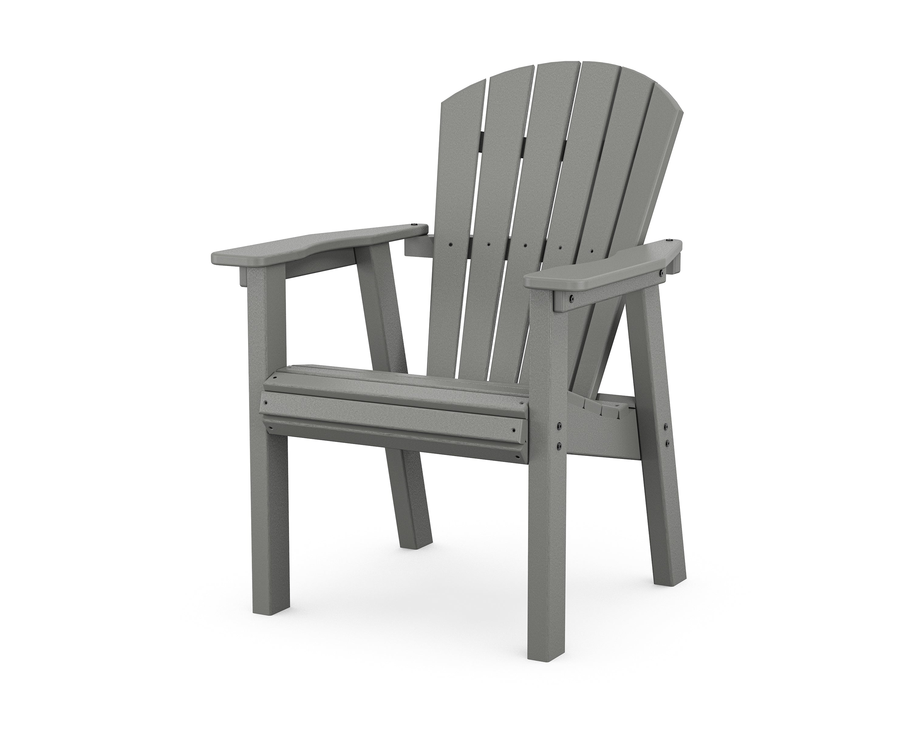 POLYWOOD Seashell Dining Chair in Slate Grey