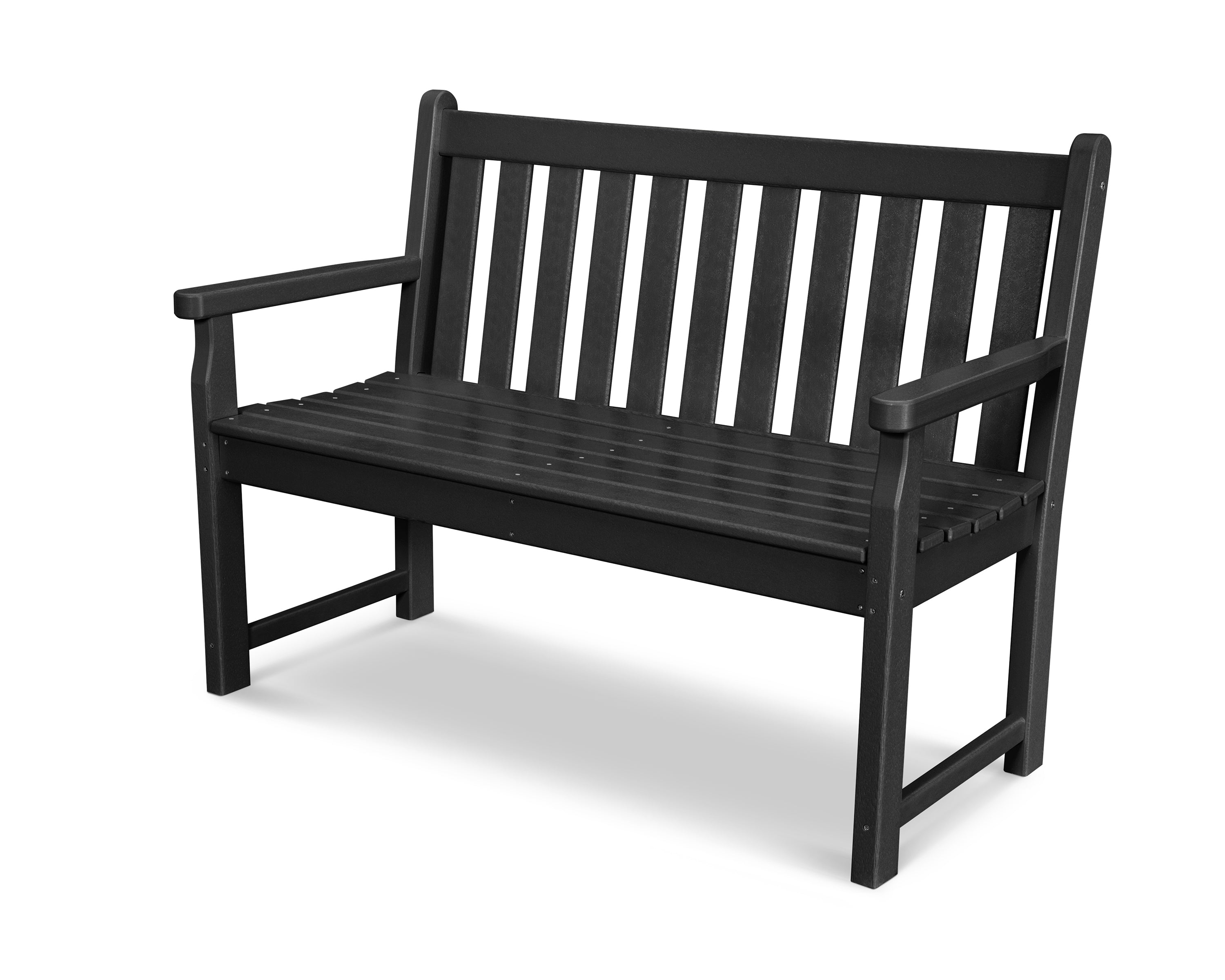 POLYWOOD® Traditional Garden 48" Bench in Black