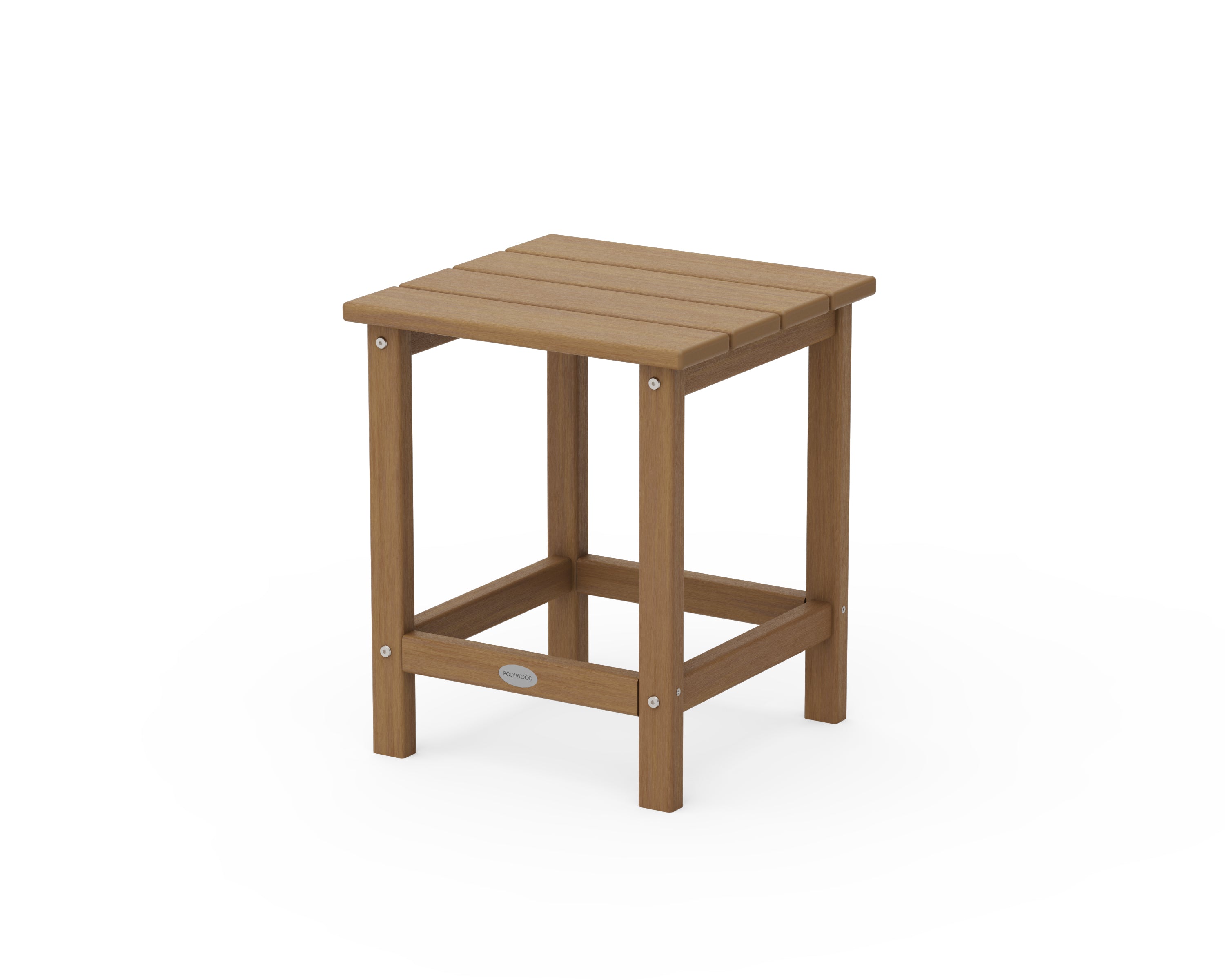 POLYWOOD Long Island 18" Side Table in Natural