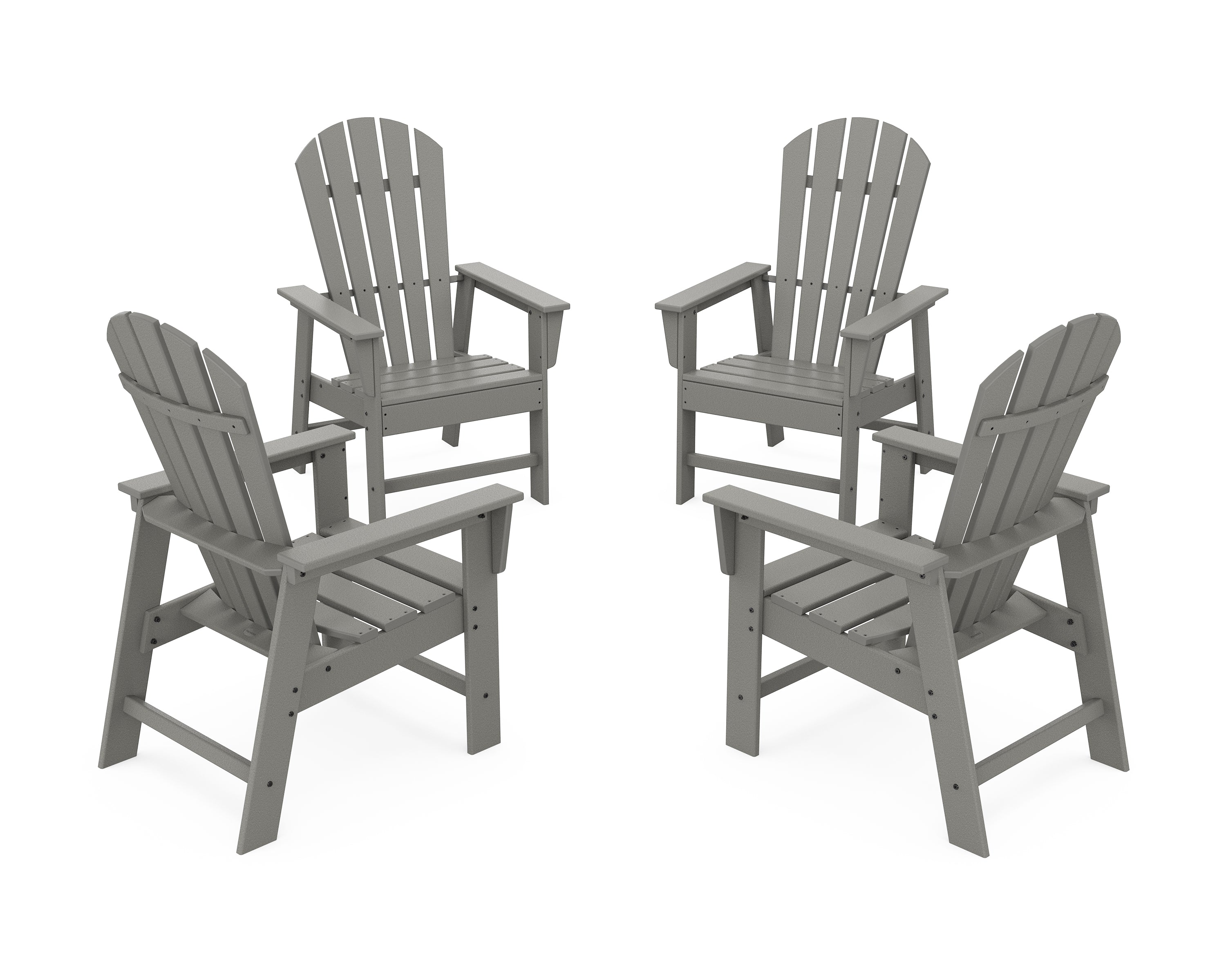 POLYWOOD® 4-Piece South Beach Casual Chair Conversation Set in Slate Grey