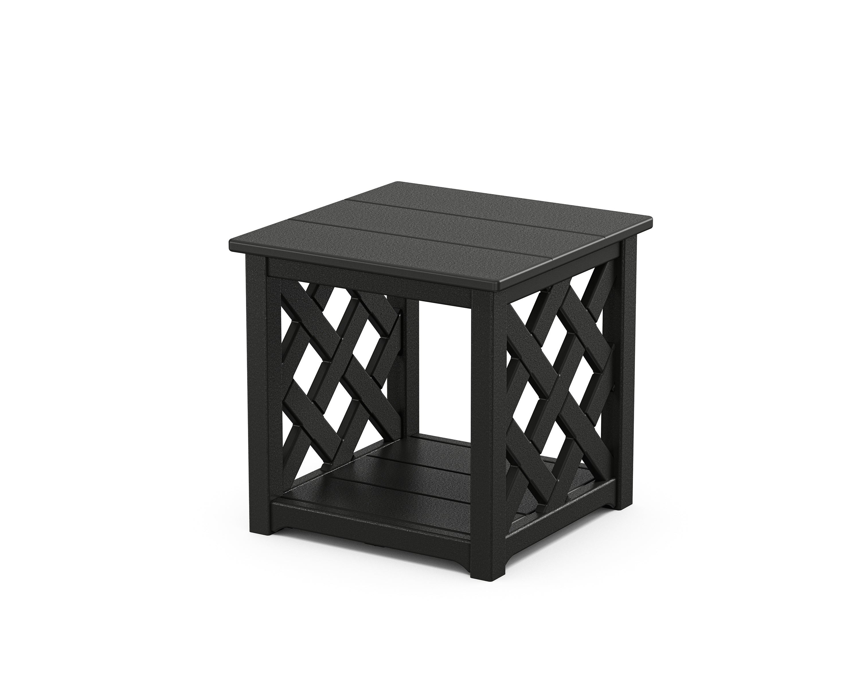 Country Living Wovendale Accent Table in Black