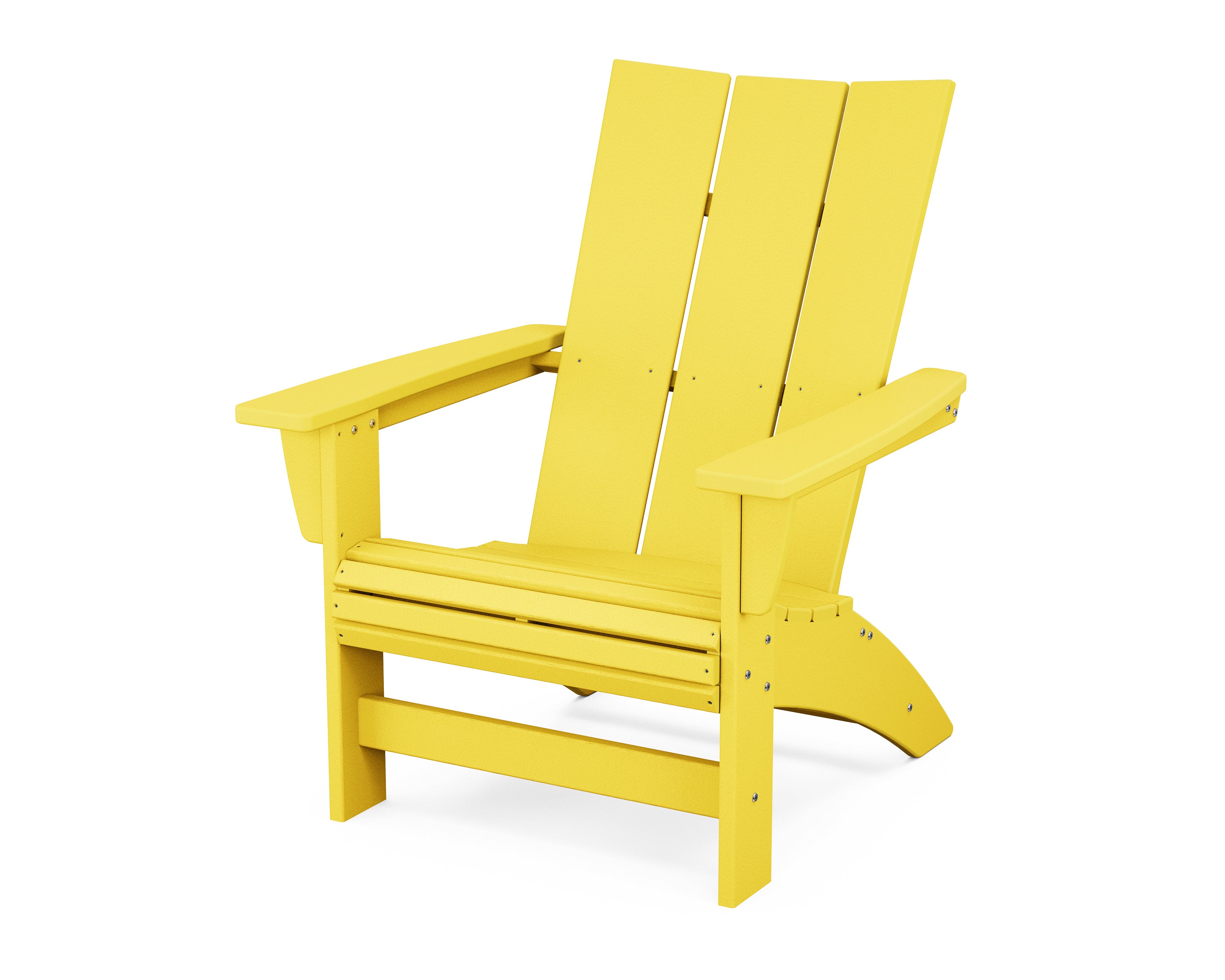 POLYWOOD Modern Grand Adirondack Chair in Lemon