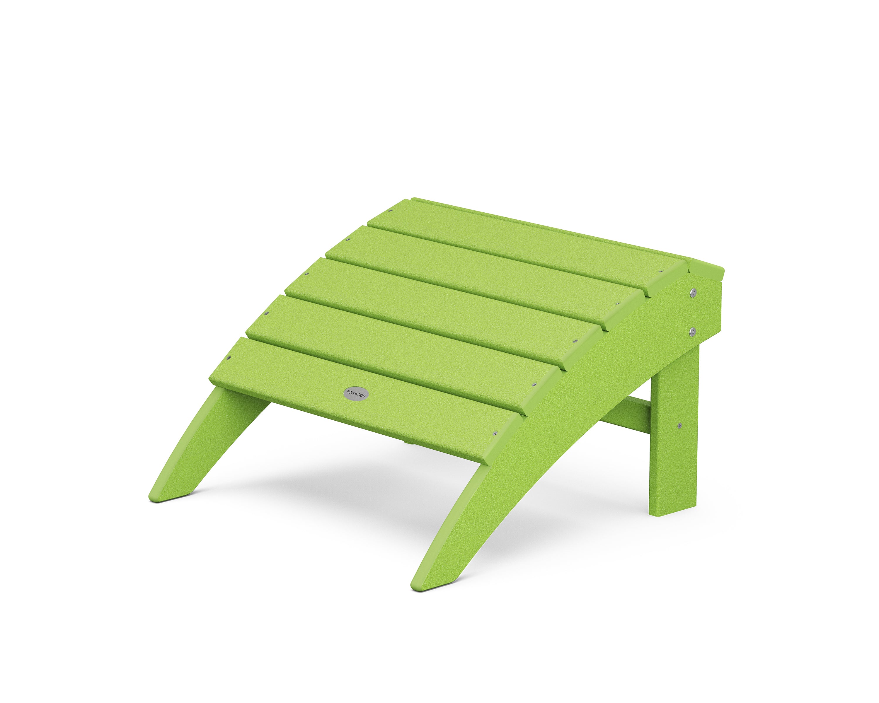 POLYWOOD Vineyard Adirondack Ottoman in Lime