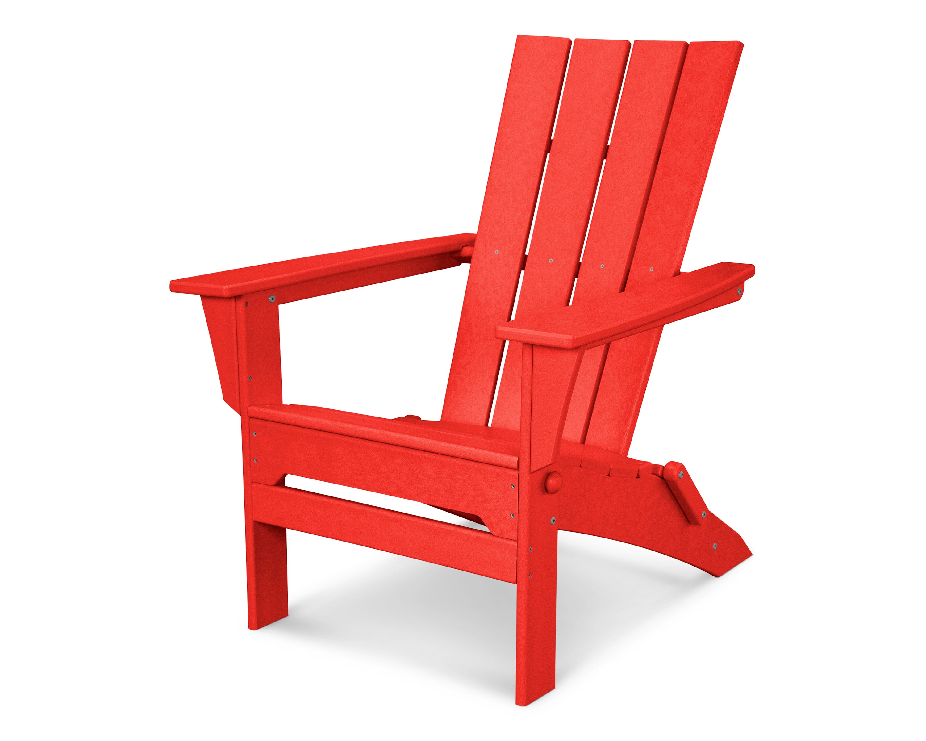 POLYWOOD Quattro Folding Adirondack in Sunset Red
