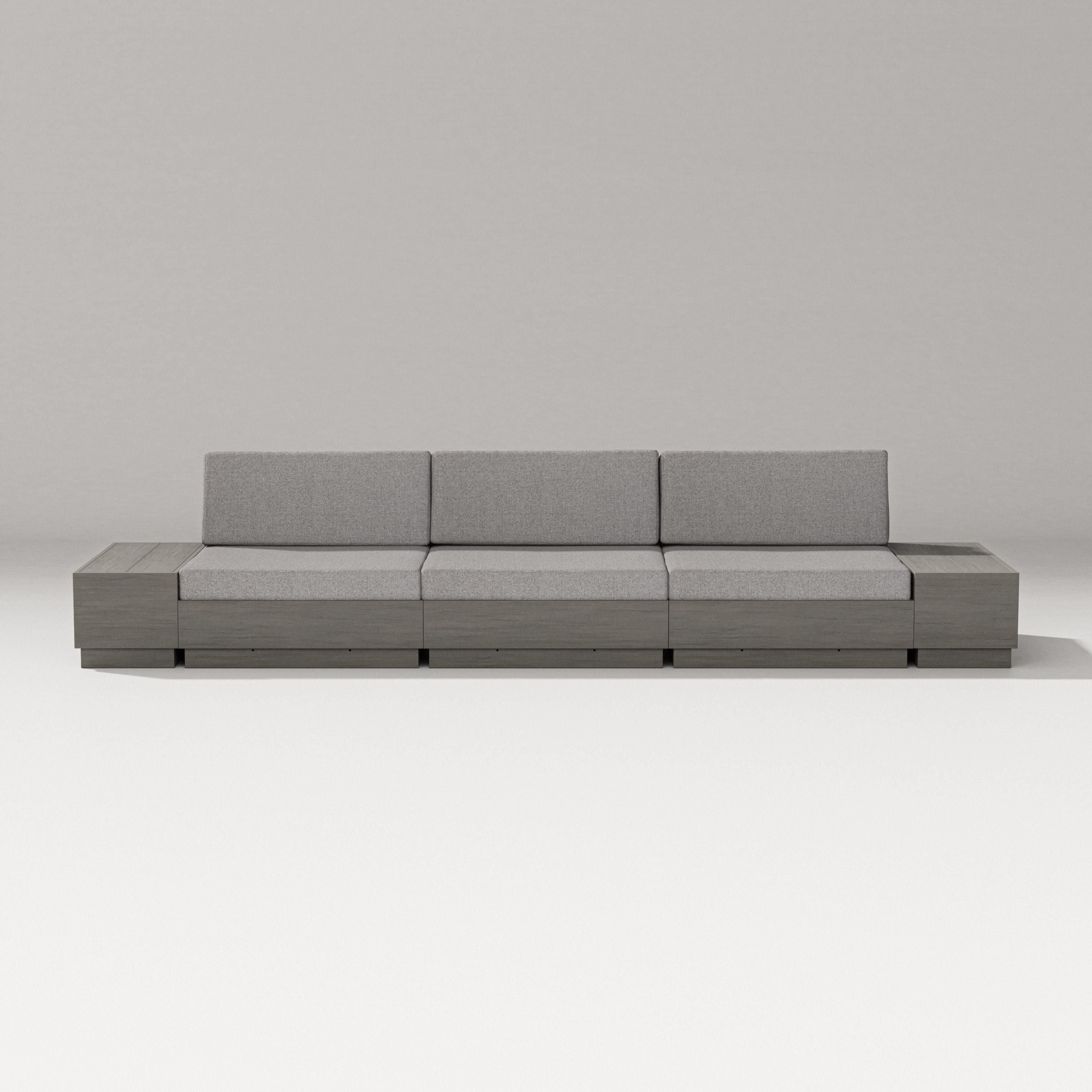 PW Designer Series Elevate Straight Sectional in Driftwood / Grey Mist