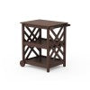 Country Living Wovendale Bar Cart in Mahogany