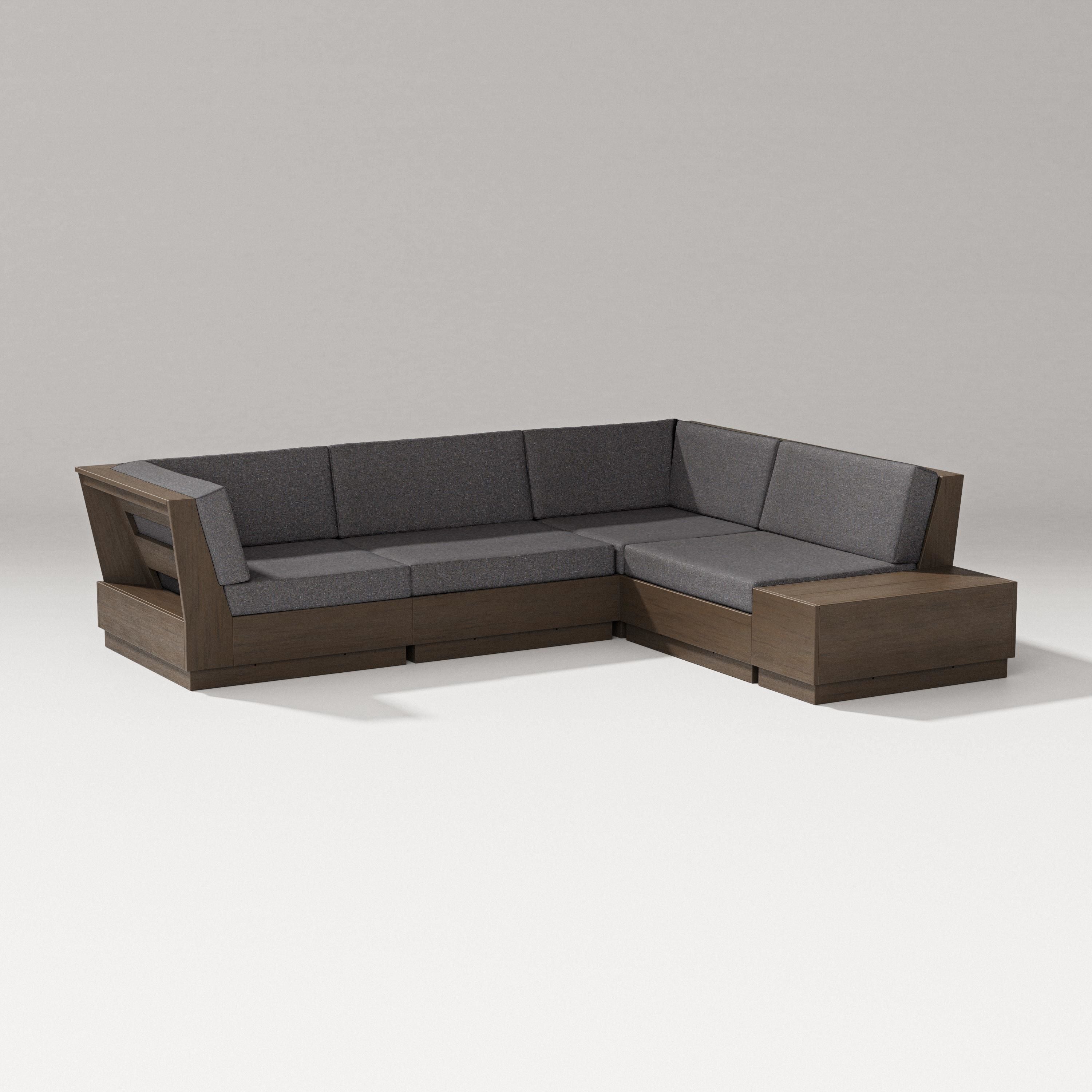 PW Designer Series Elevate Corner Sectional in Kona / Ash Charcoal