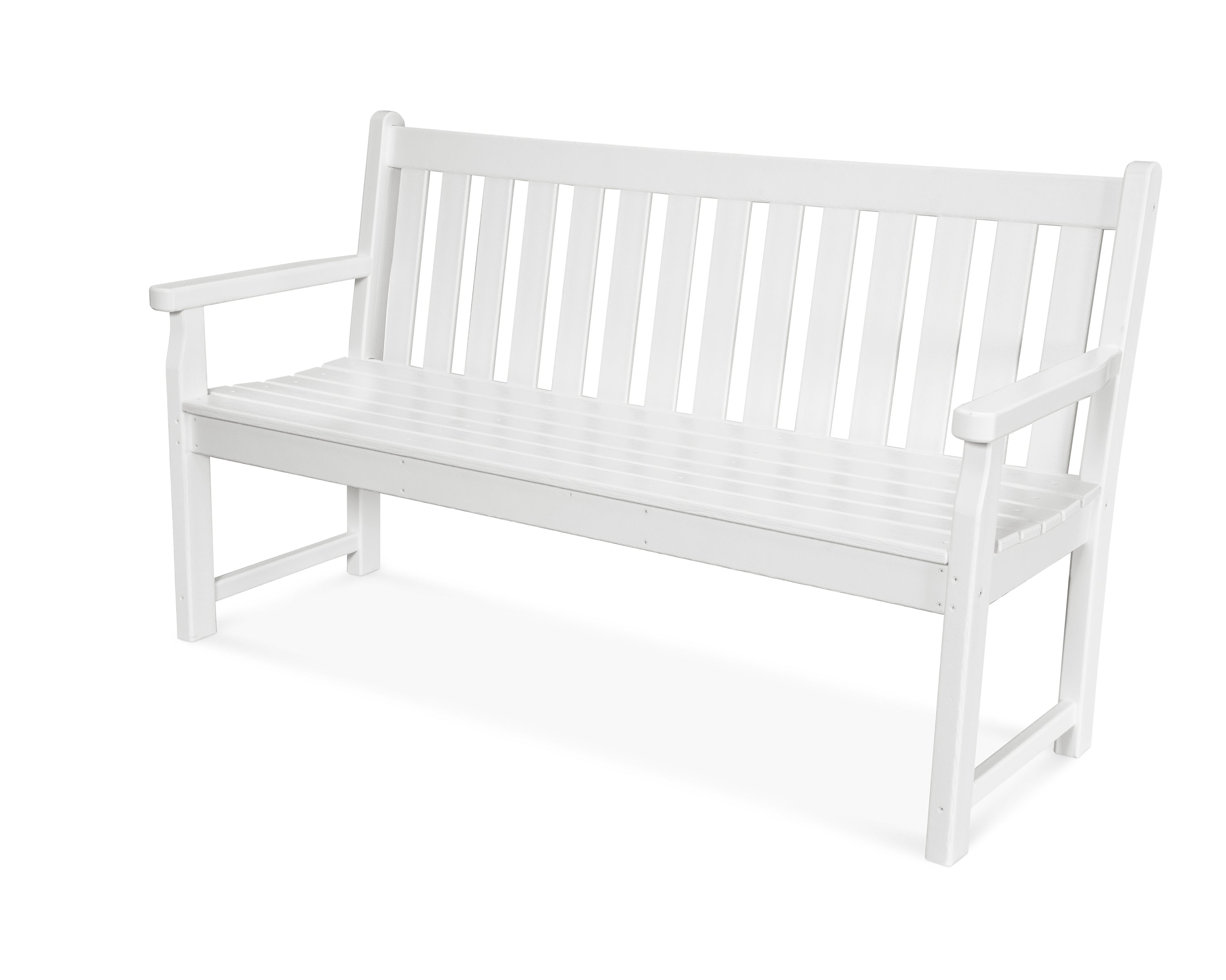POLYWOOD® Traditional Garden 60" Bench in White