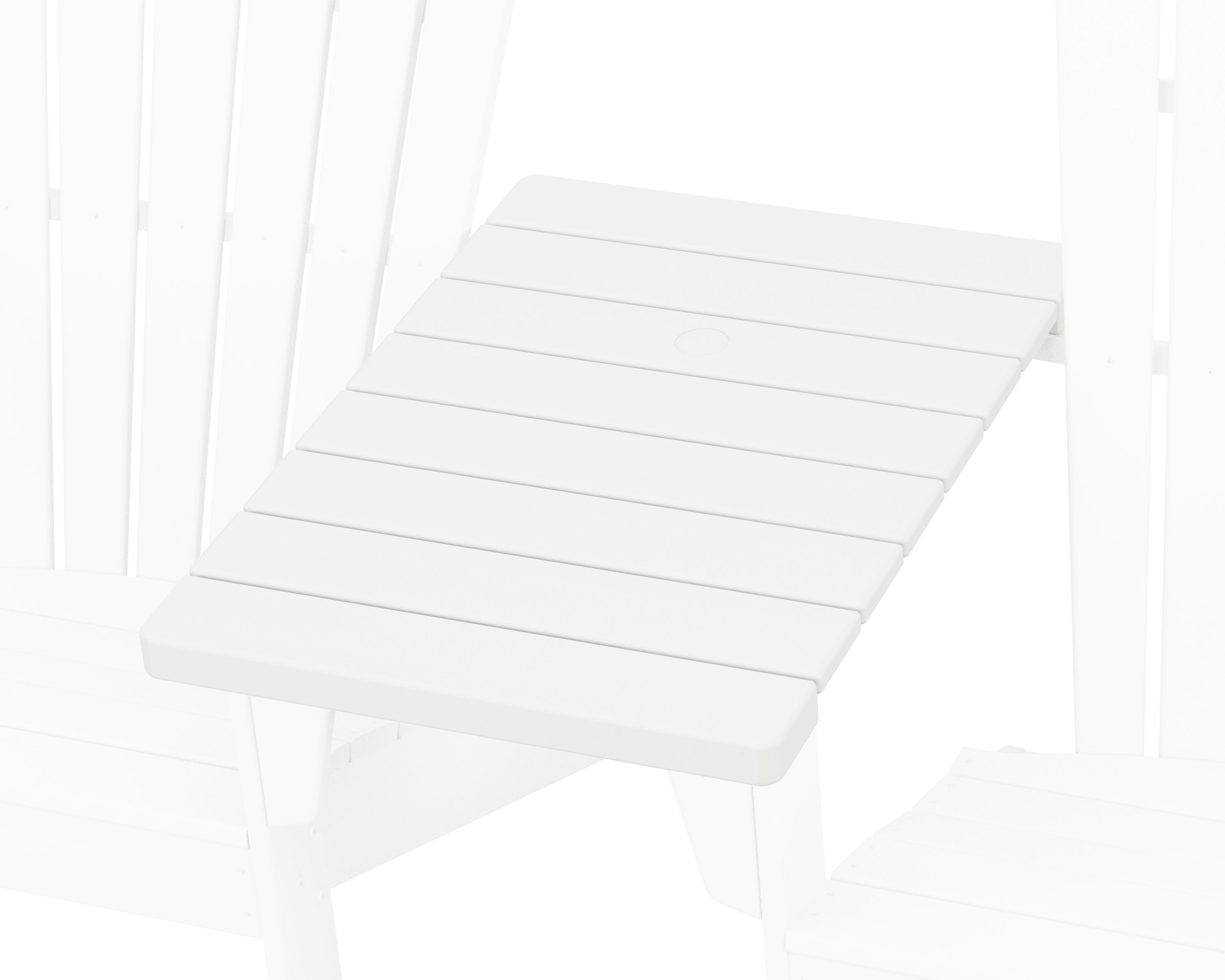 POLYWOOD Straight Adirondack Connecting Table in White