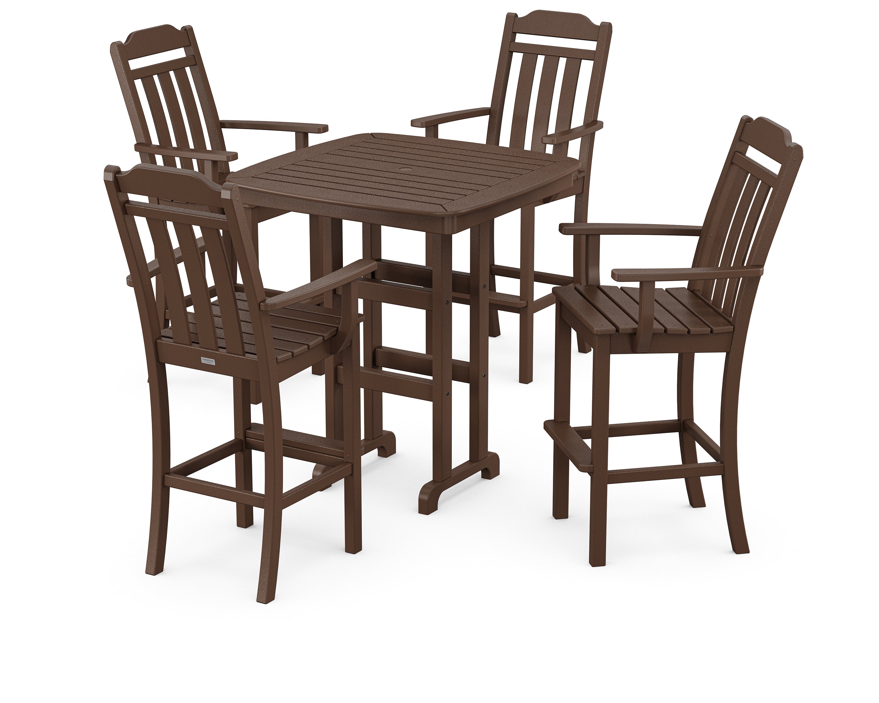 Country Living Cottage 5-Piece Bar Set in Mahogany