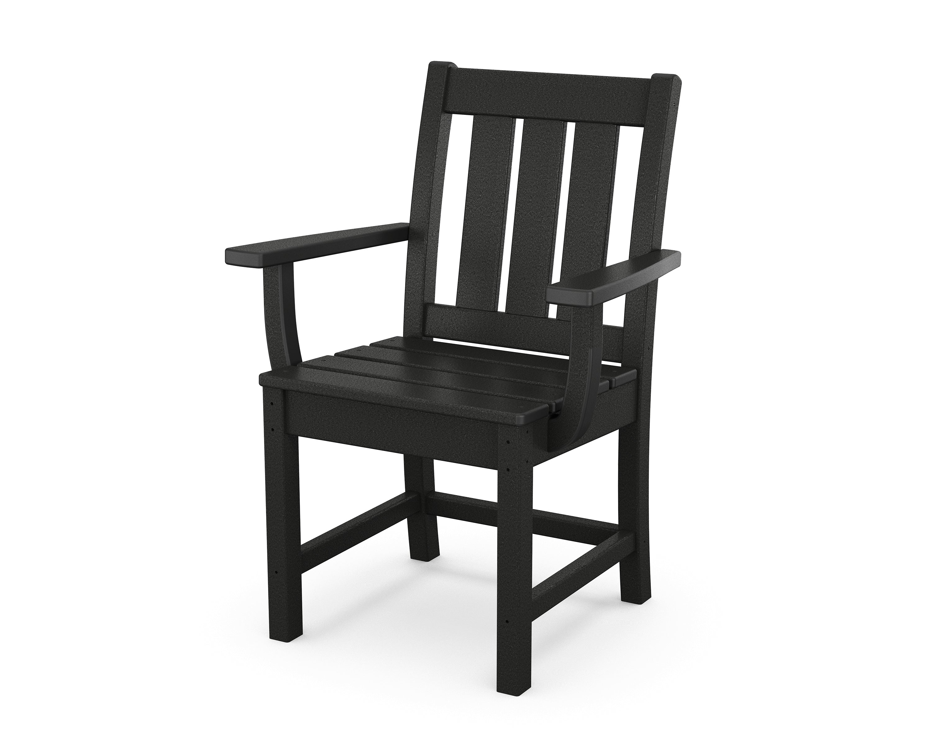 POLYWOOD Oxford Dining Arm Chair in Black