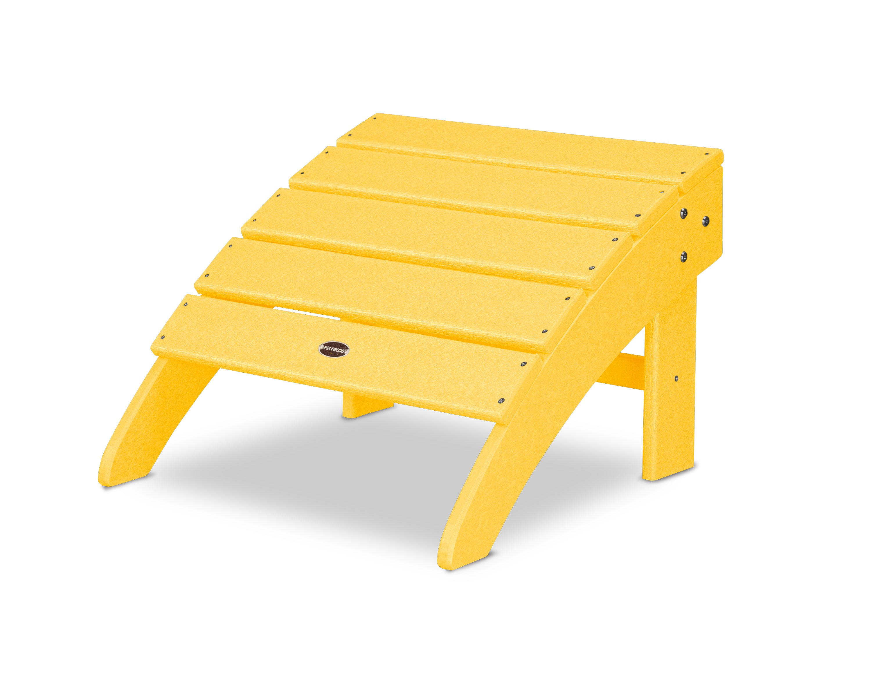 POLYWOOD Palm Coast Ottoman in Lemon