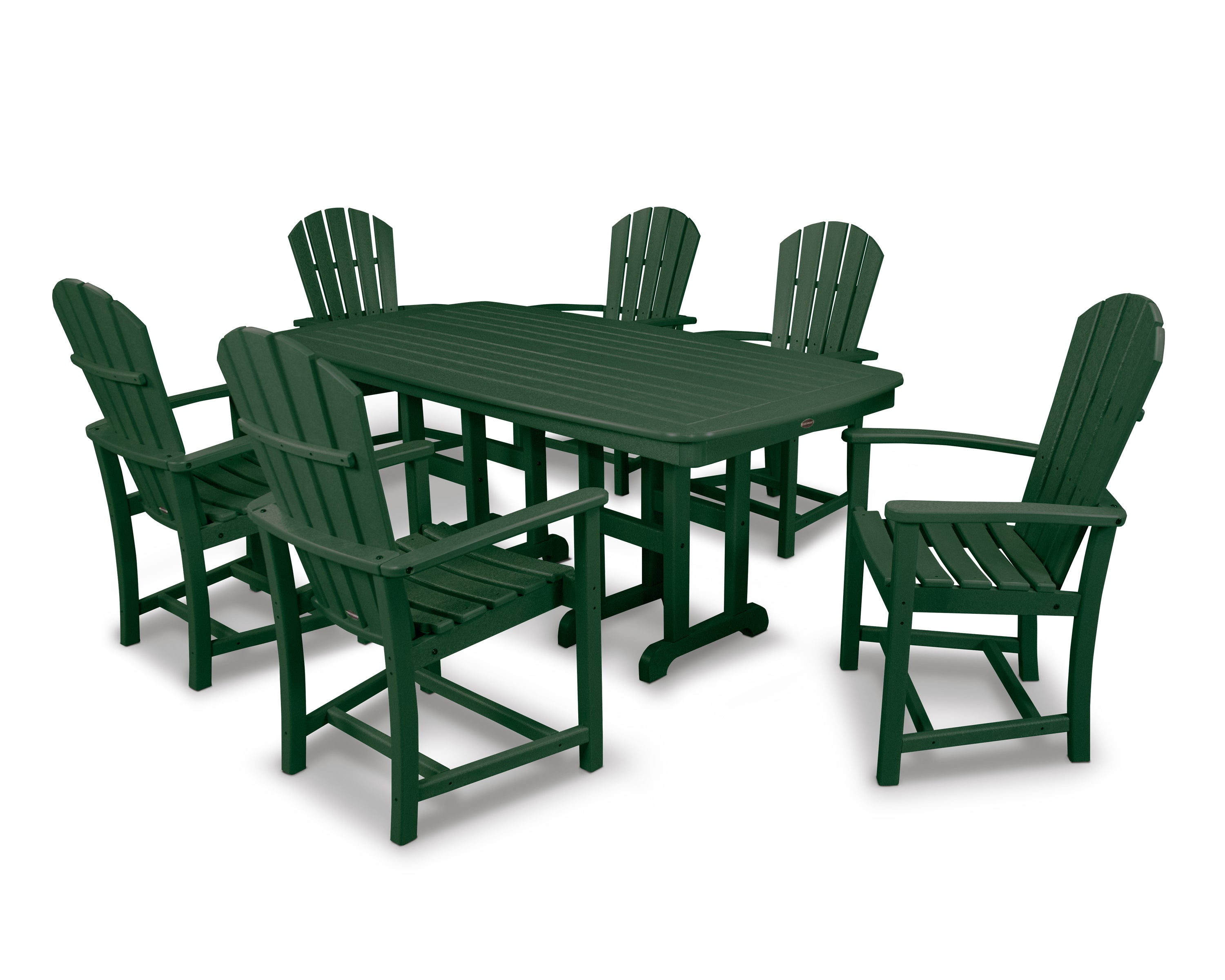 POLYWOOD® Palm Coast 7-Piece Dining Set in Green