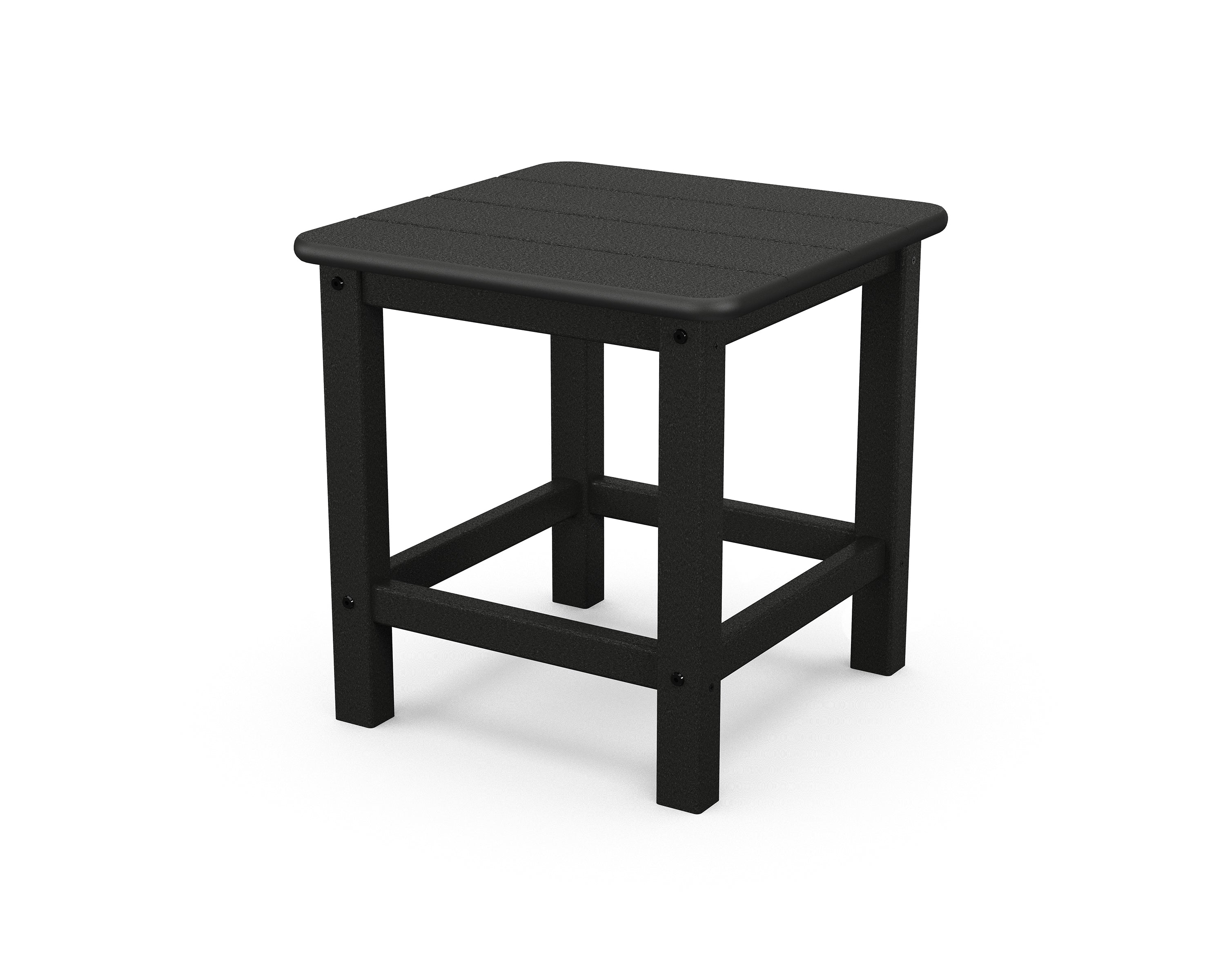 POLYWOOD Seashell 18" Side Table in Black