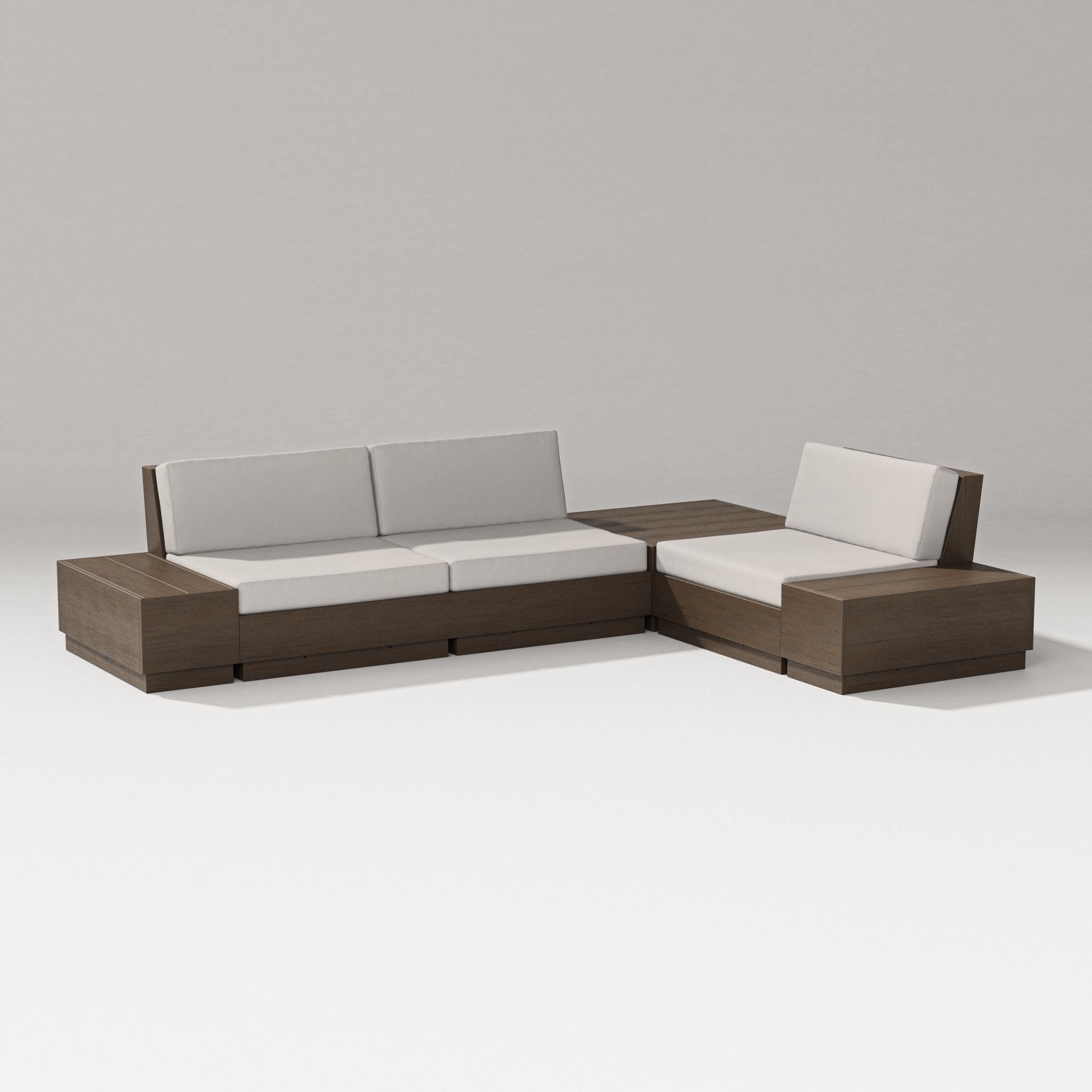 PW Designer Series Elevate 6-Piece Corner Sectional in Kona / Cast Ash