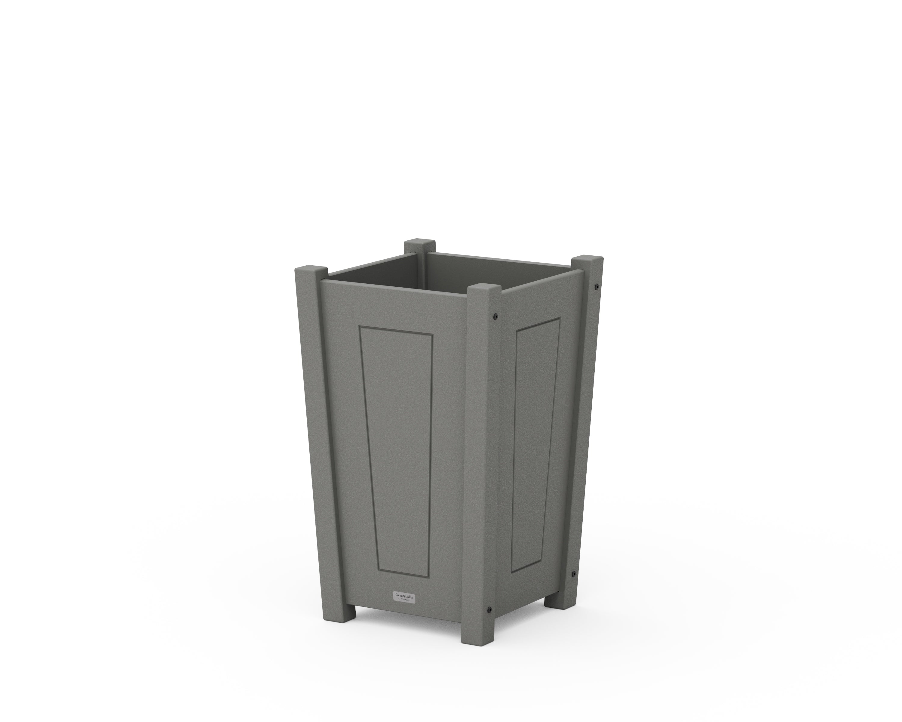 Country Living Country Living Tapered Square Short Planter Box in Slate Grey