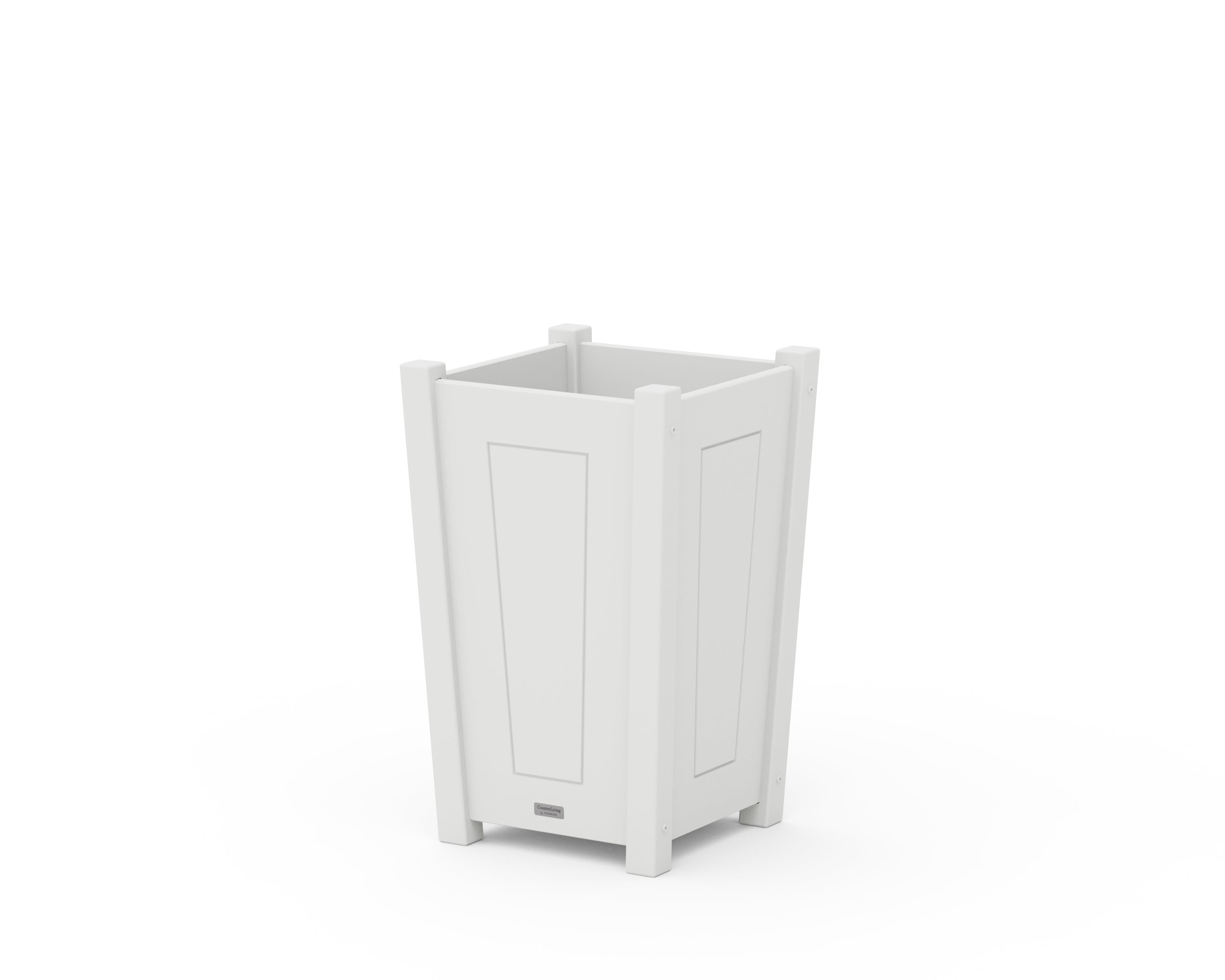 Country Living Country Living Tapered Square Short Planter Box in White