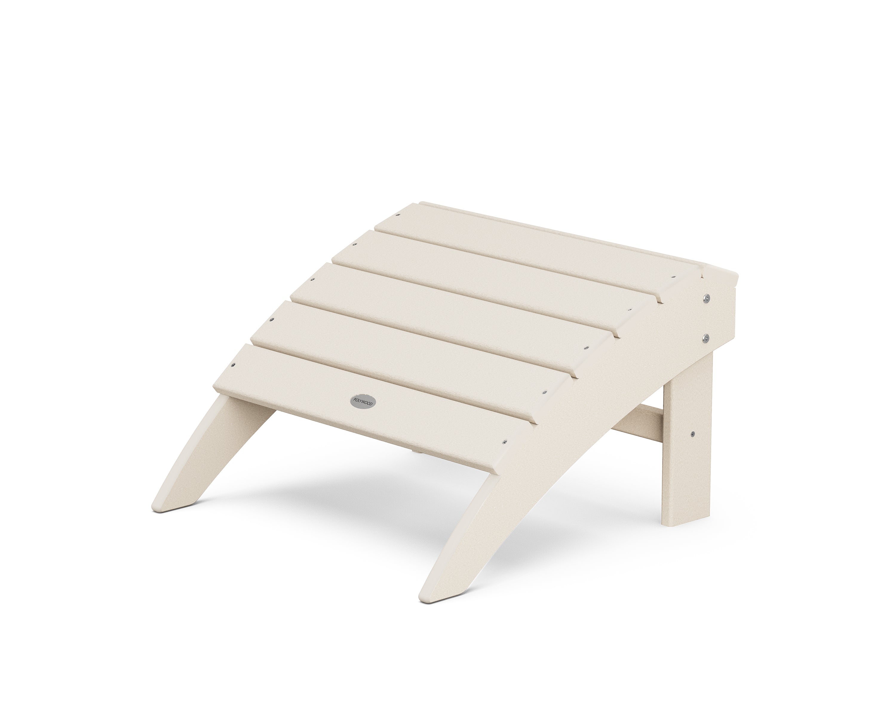 POLYWOOD Vineyard Adirondack Ottoman in Sand