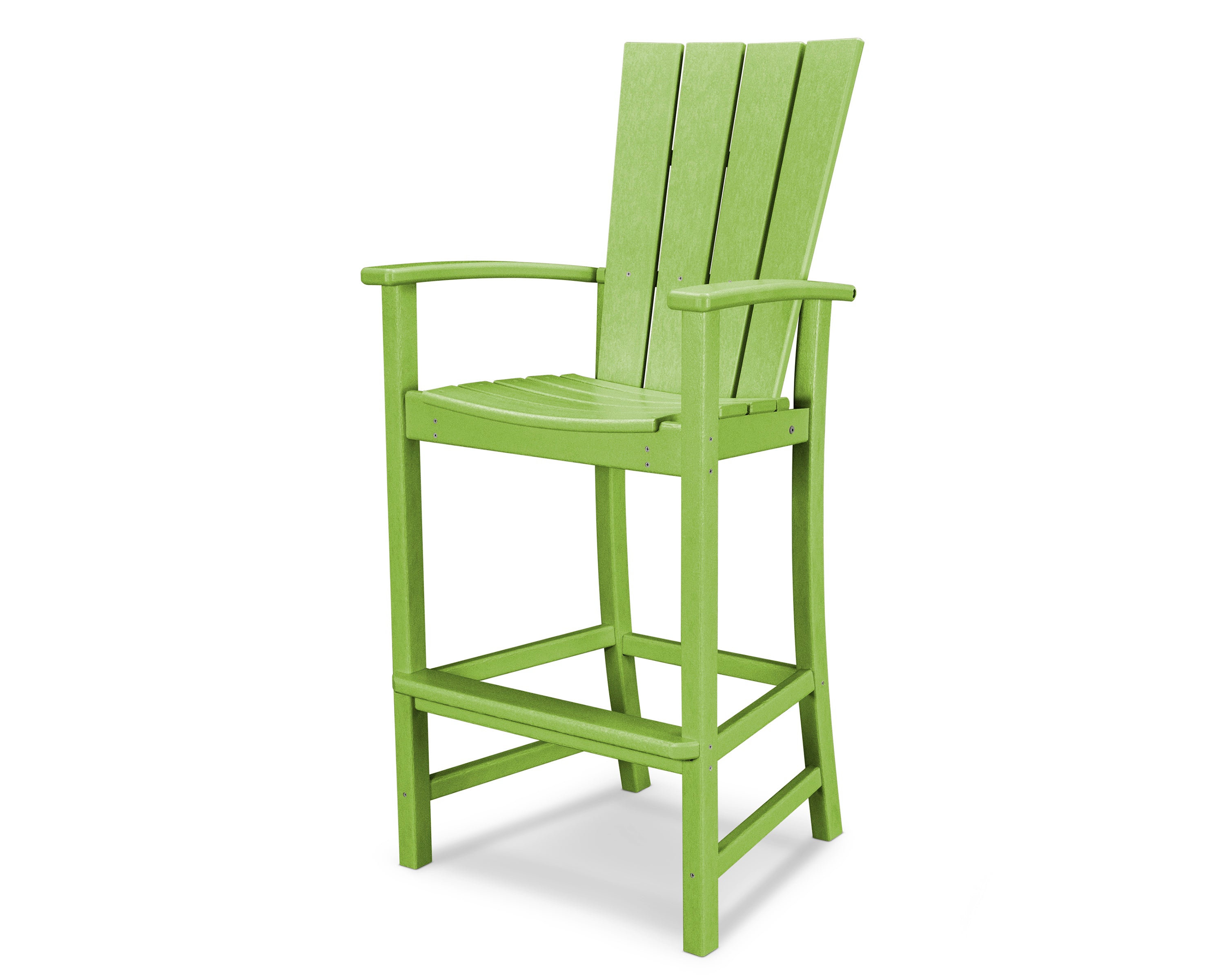 POLYWOOD Quattro Adirondack Bar Chair in Lime