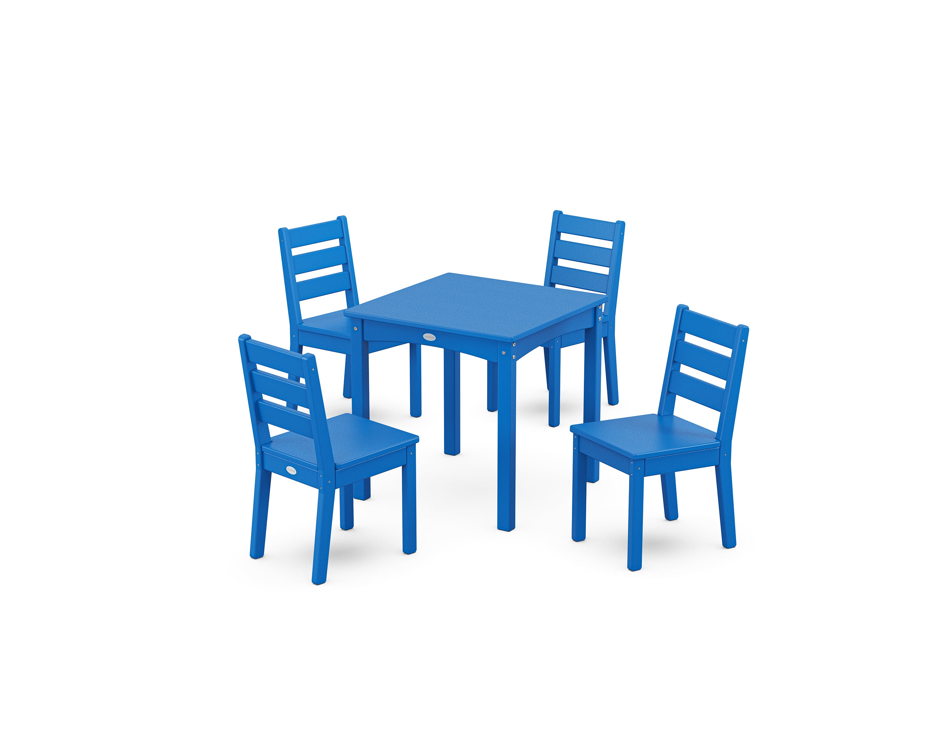 POLYWOOD Lakeside Kids 5-Piece Dining Set in Pacific Blue