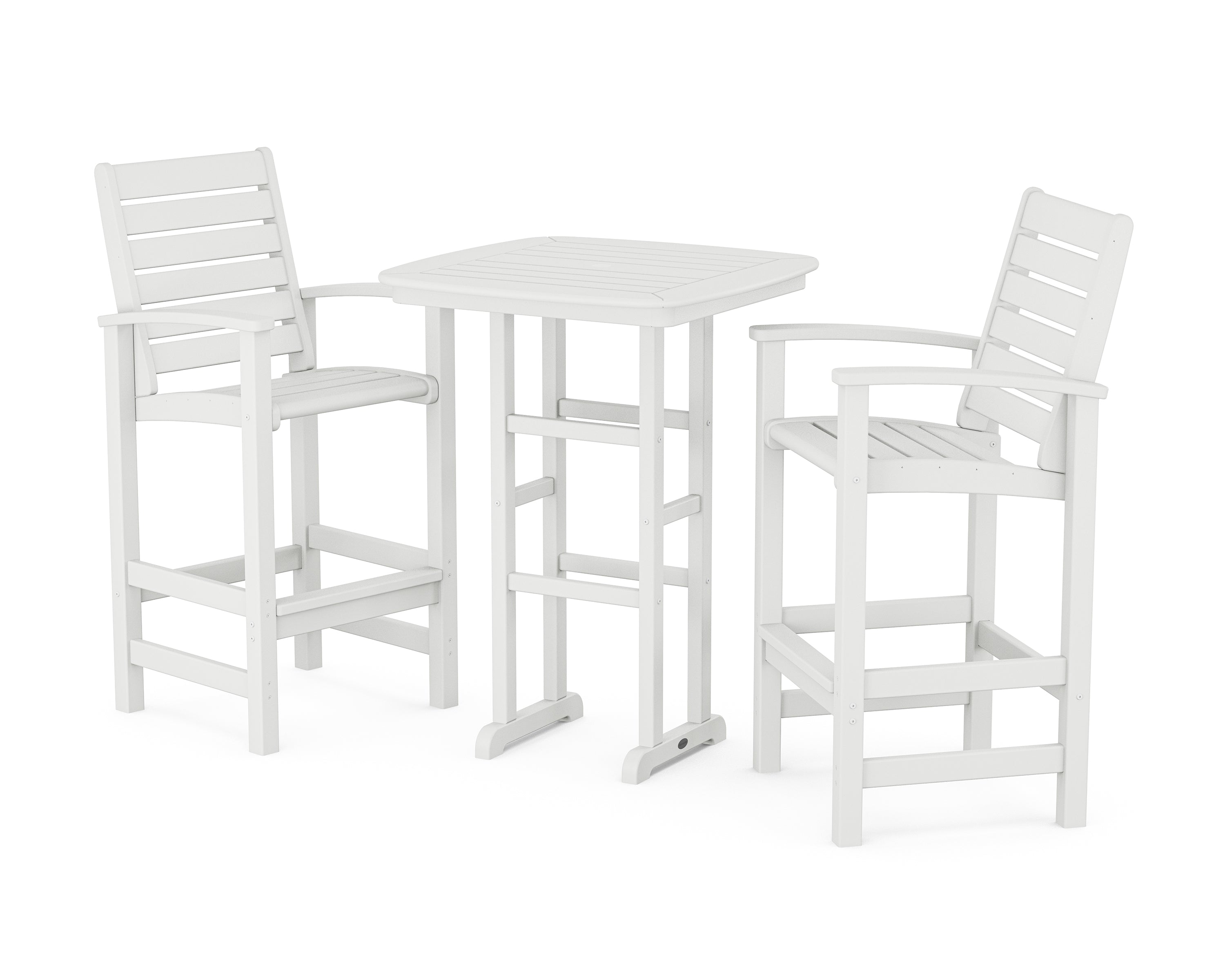 POLYWOOD® Signature 3-Piece Bar Set in White