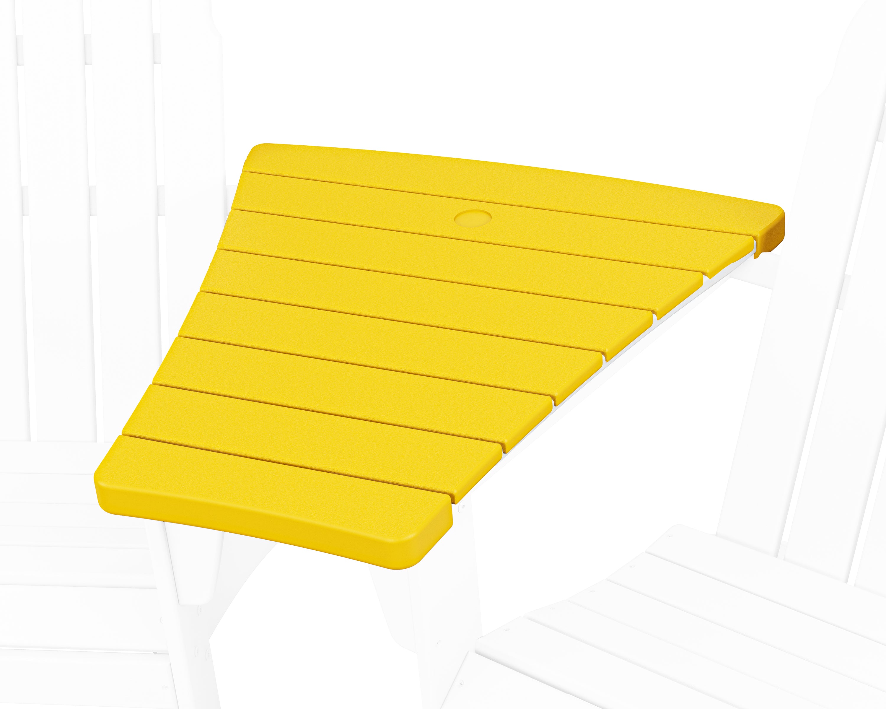 POLYWOOD 400 Series Angled Adirondack Connecting Table in Lemon