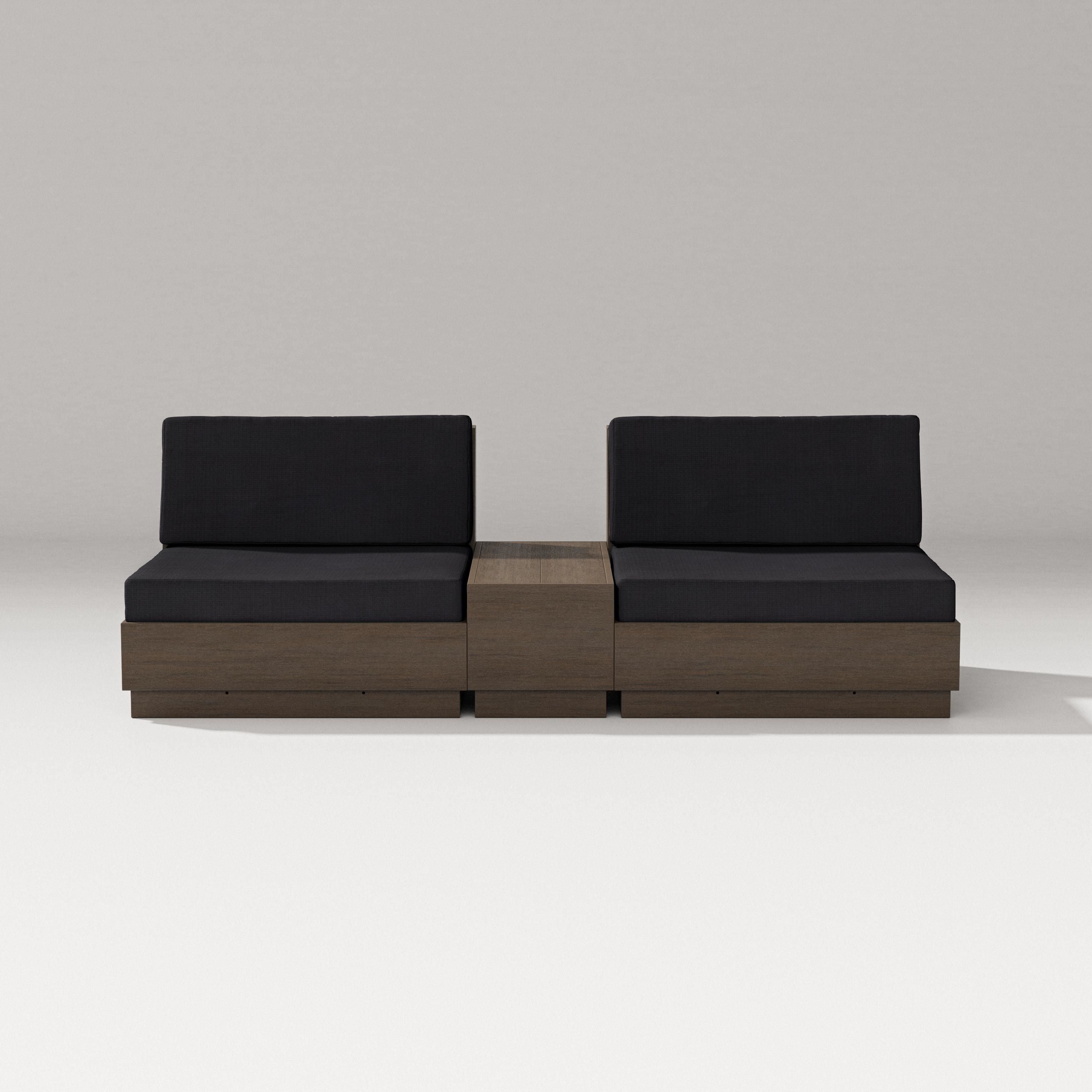 PW Designer Series Elevate Lounge Chair Set in Kona / Midnight Linen