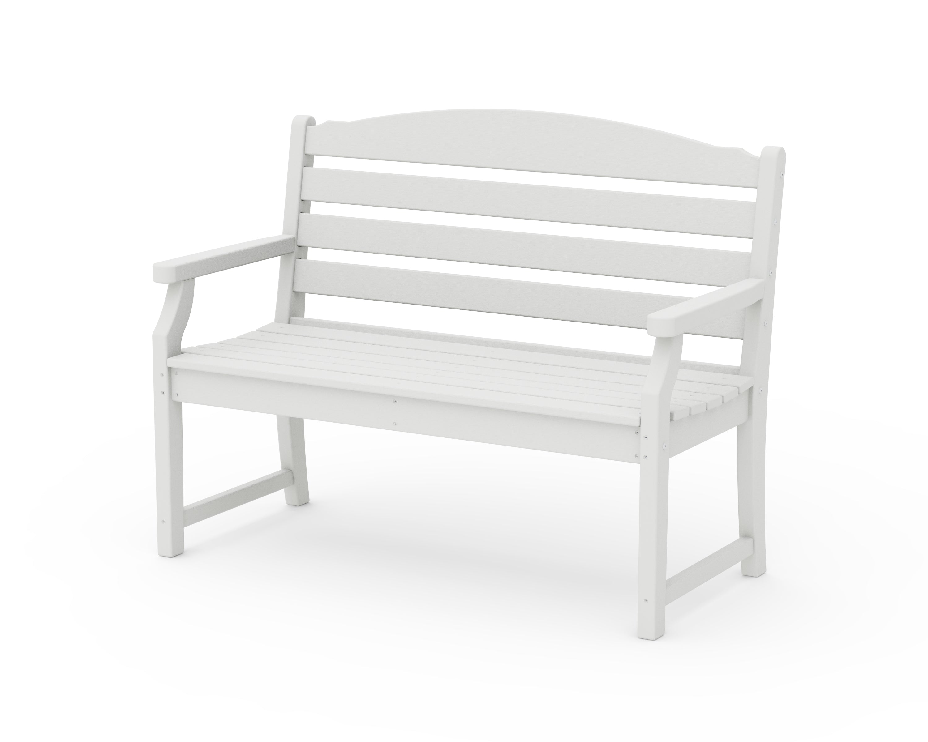 POLYWOOD Savannah 48” Bench in Vintage White