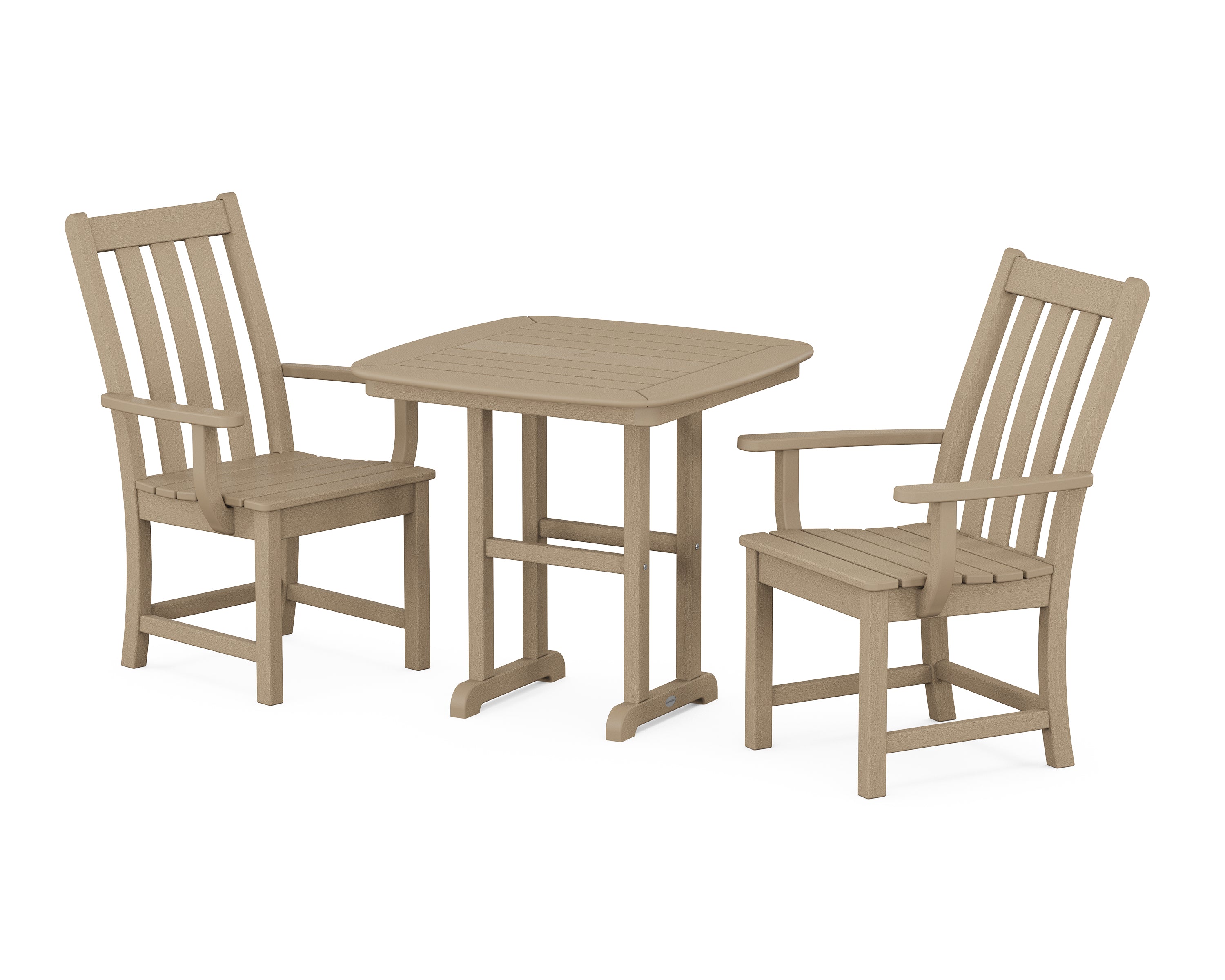 POLYWOOD® Vineyard 3-Piece Dining Set in Vintage Sahara