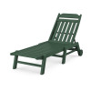 Country Living Cottage Chaise with Wheels in Green