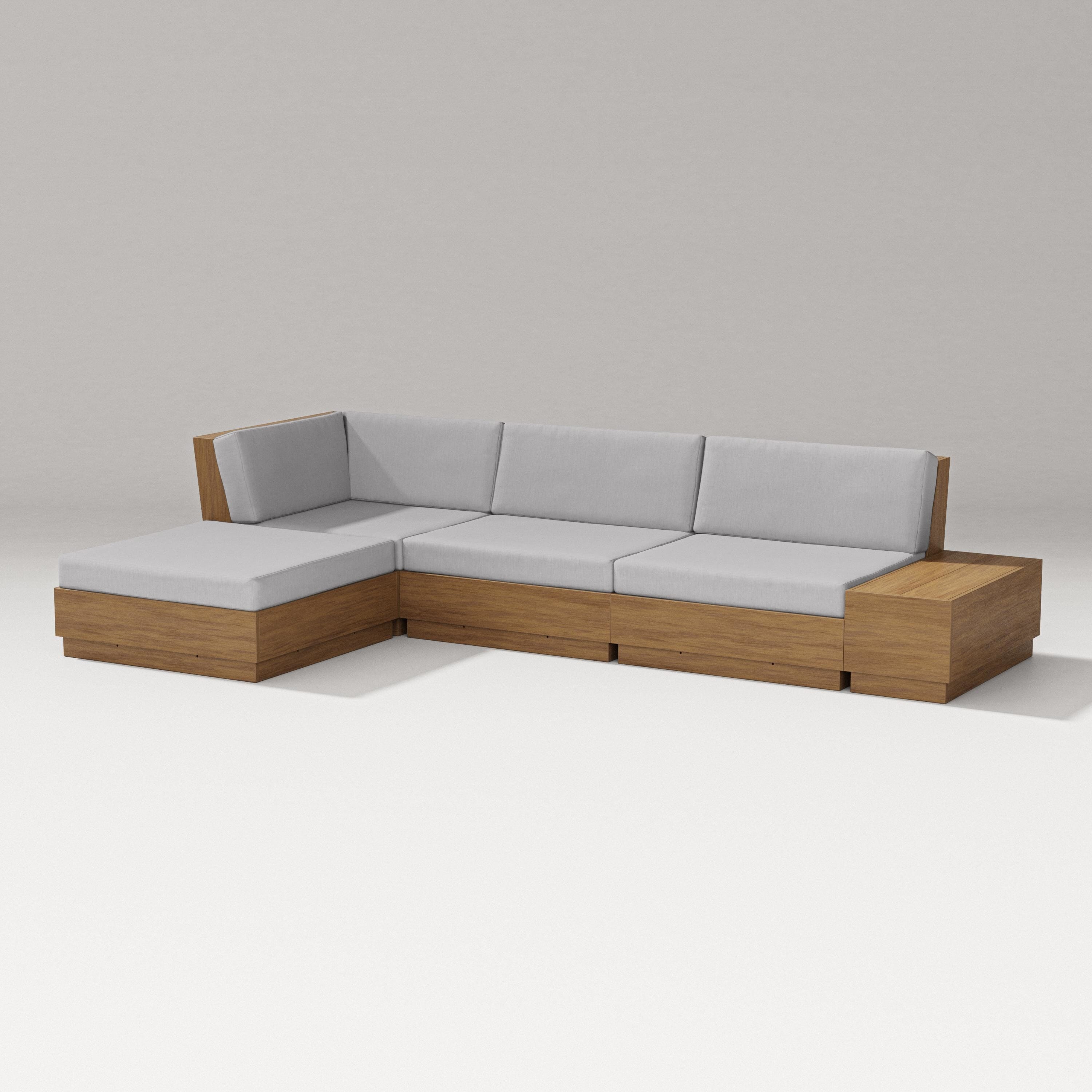 PW Designer Series Elevate Chaise Sectional in Natural / Granite