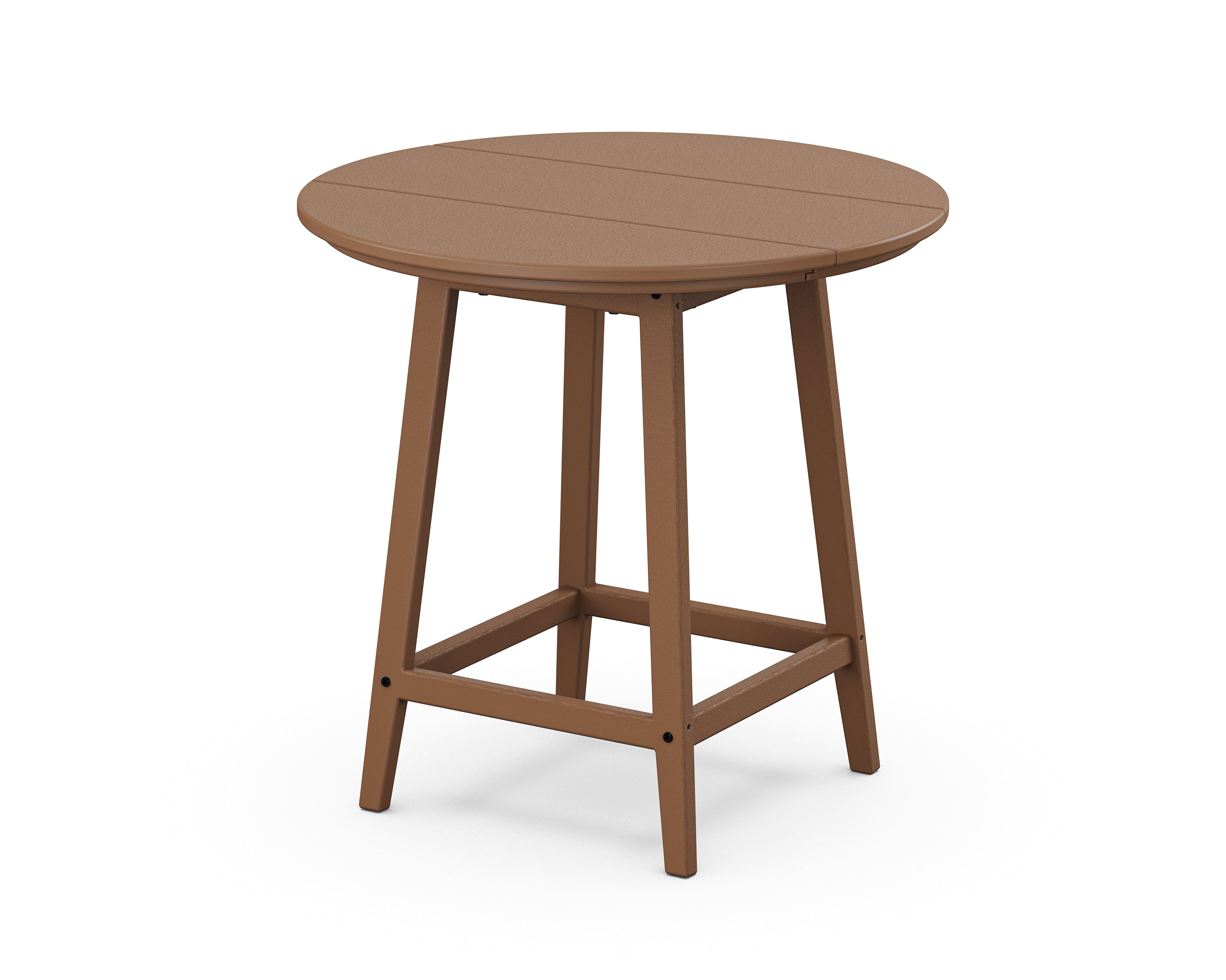 POLYWOOD Studio 30" Round Bistro Table in Teak