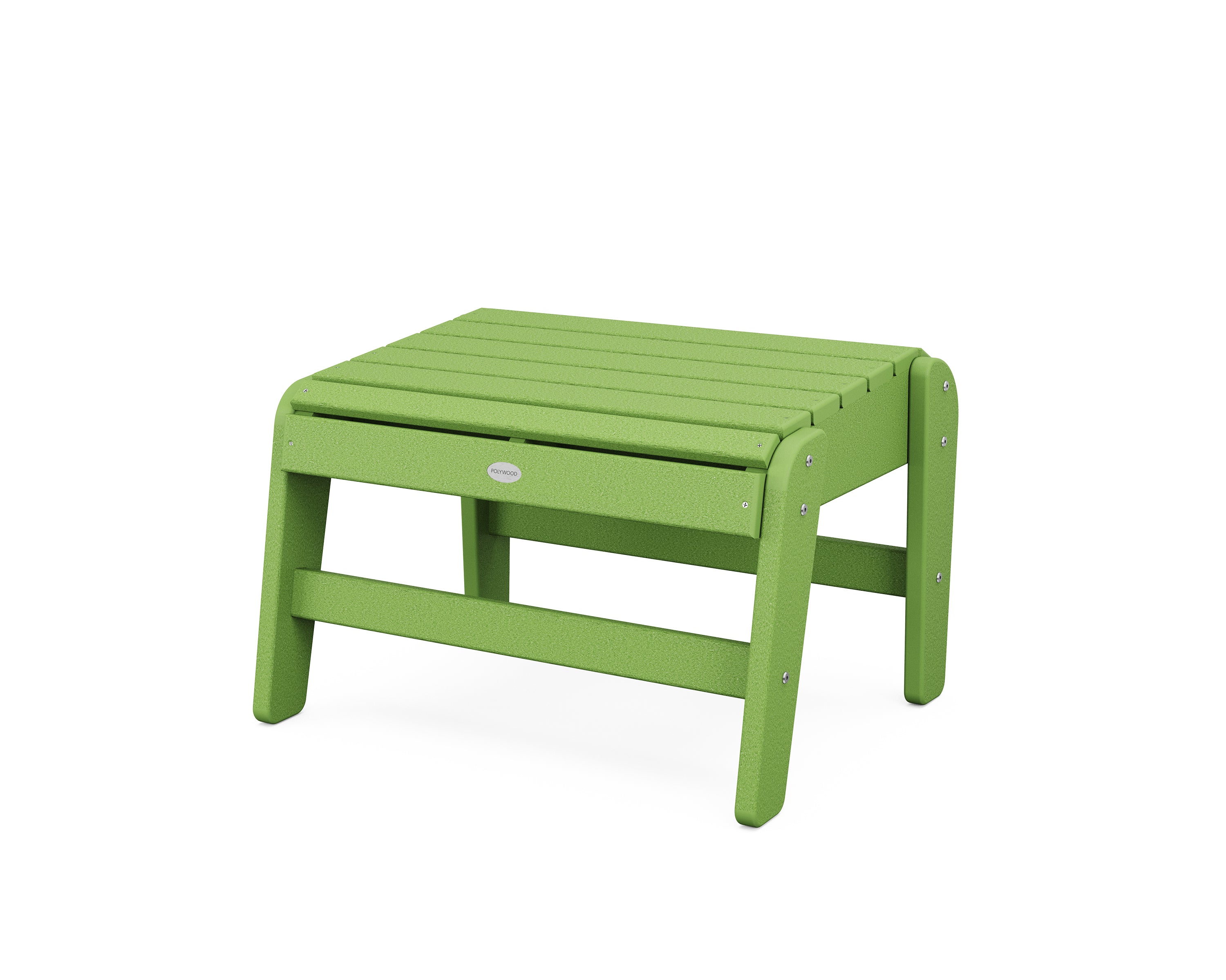 POLYWOOD Grand Upright Adirondack Ottoman in Lime