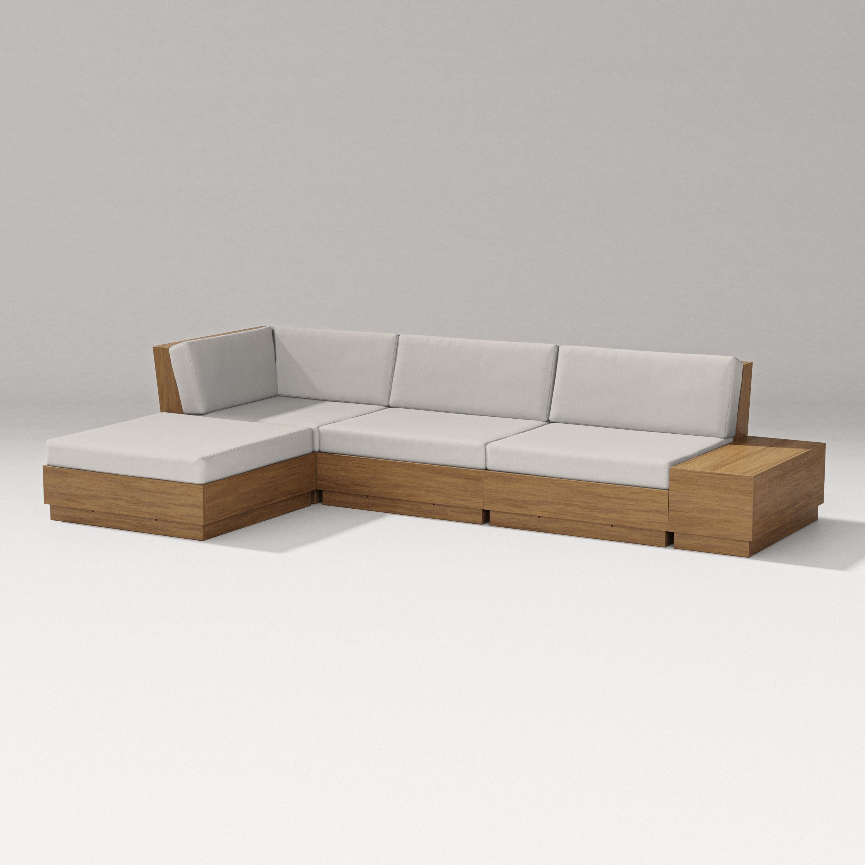 PW Designer Series Elevate Chaise Sectional in Natural / Cast Ash