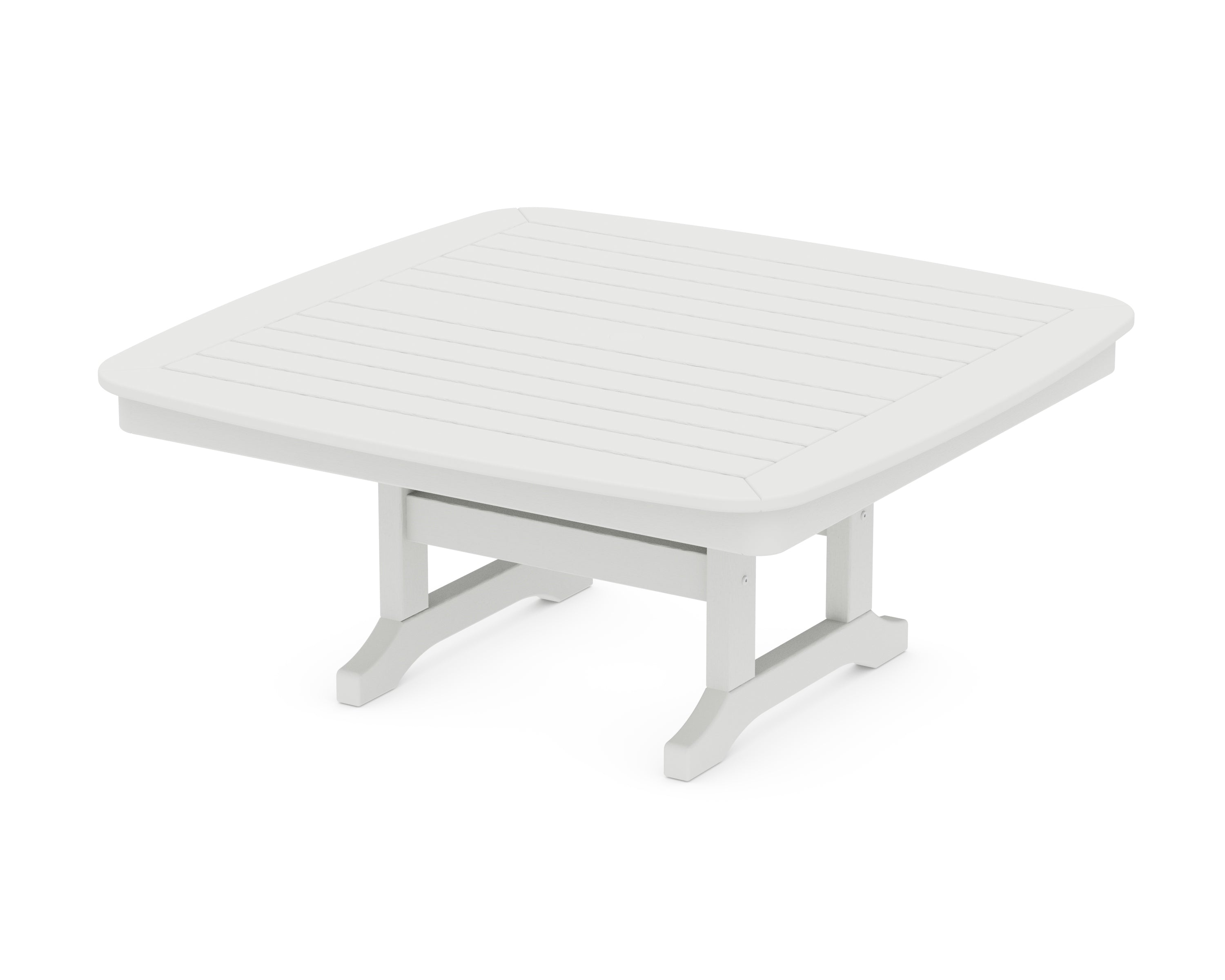 POLYWOOD Nautical 44" Conversation Table in Vintage White
