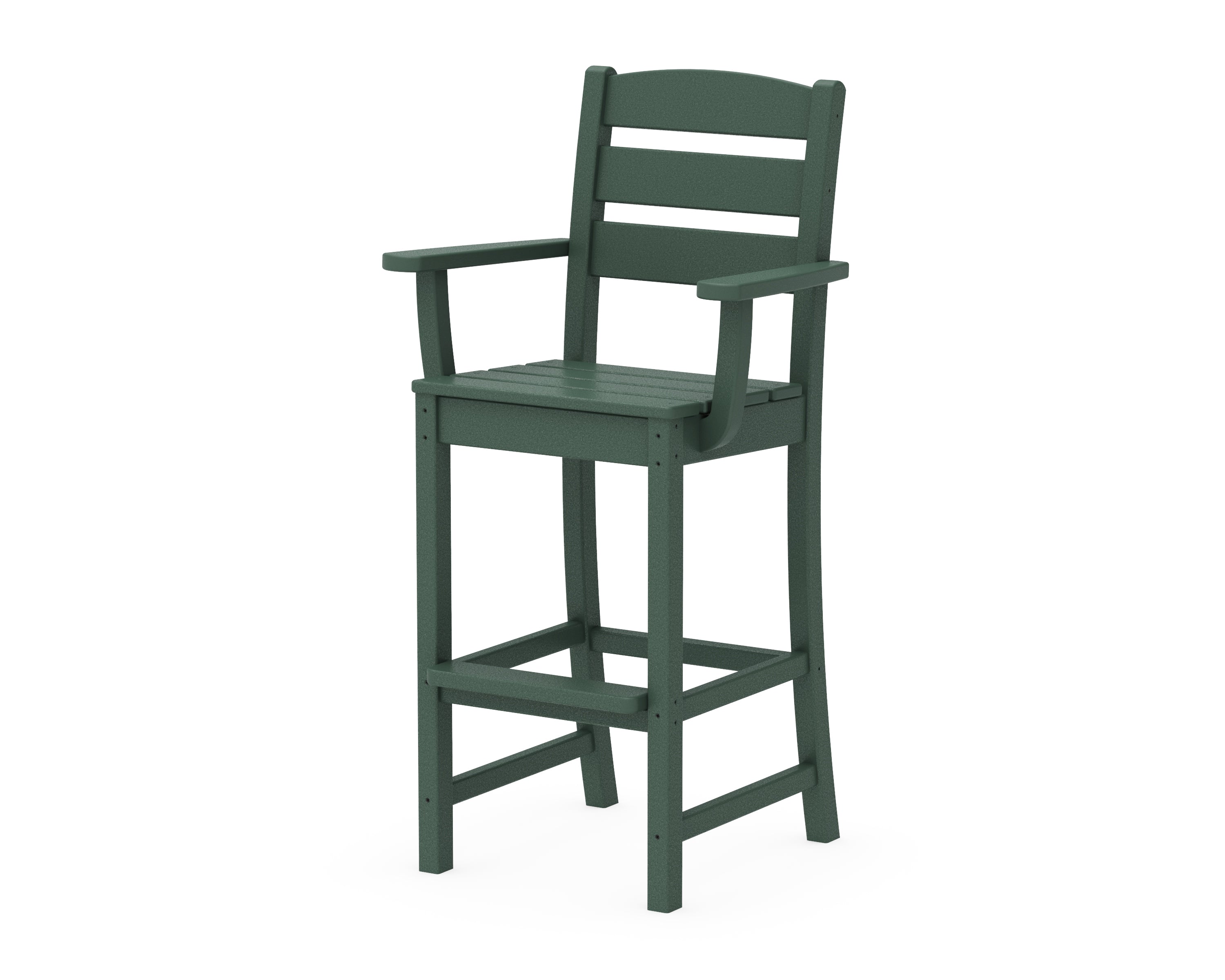 POLYWOOD Lakeside Bar Arm Chair in Green