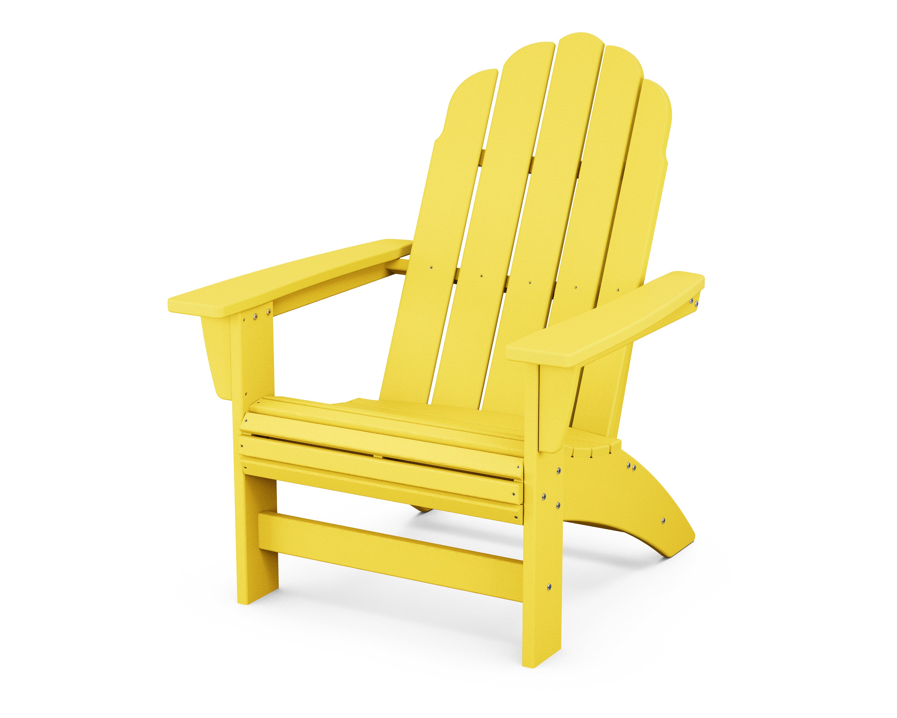 POLYWOOD Vineyard Grand Adirondack Chair in Lemon