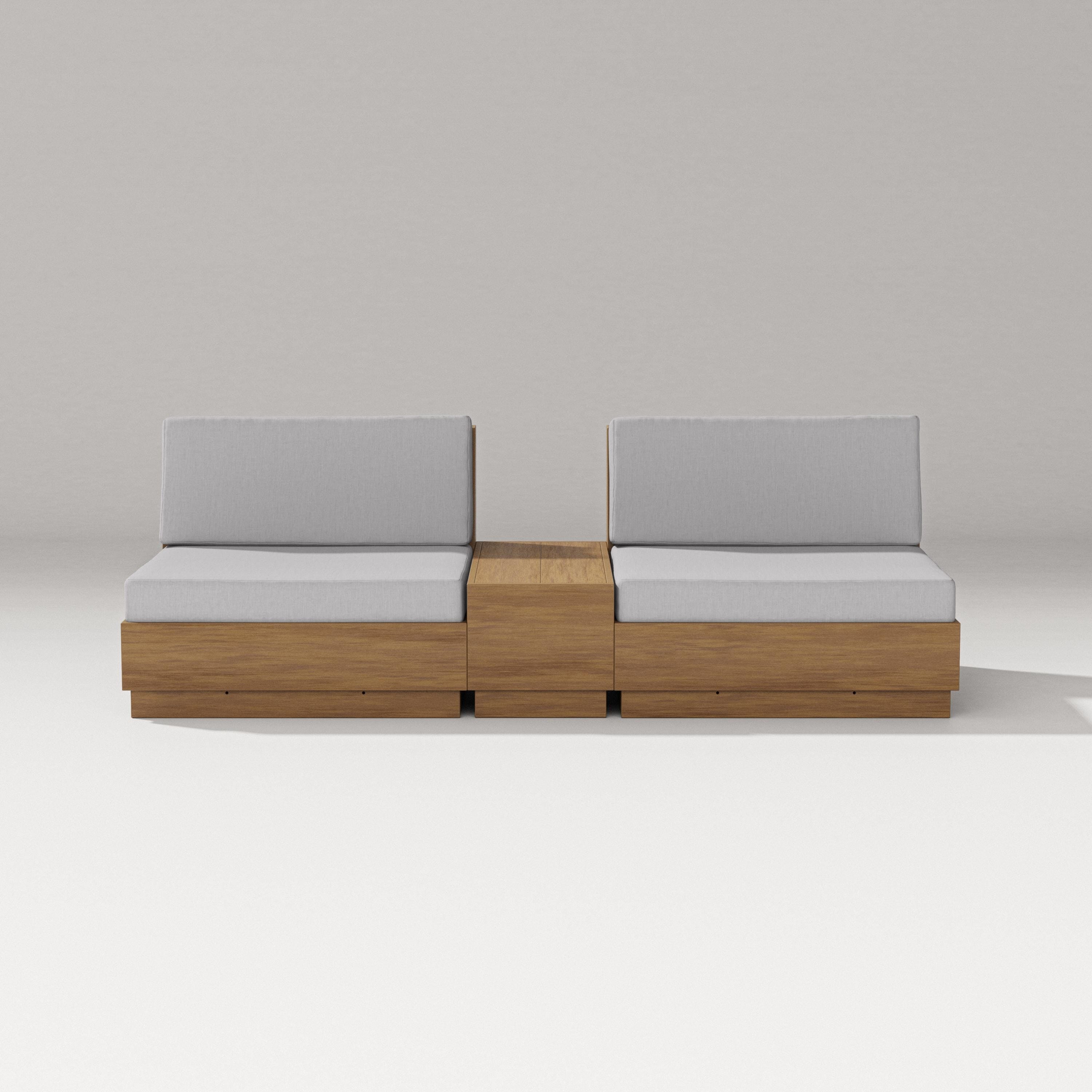 PW Designer Series Elevate Lounge Chair Set in Natural / Granite