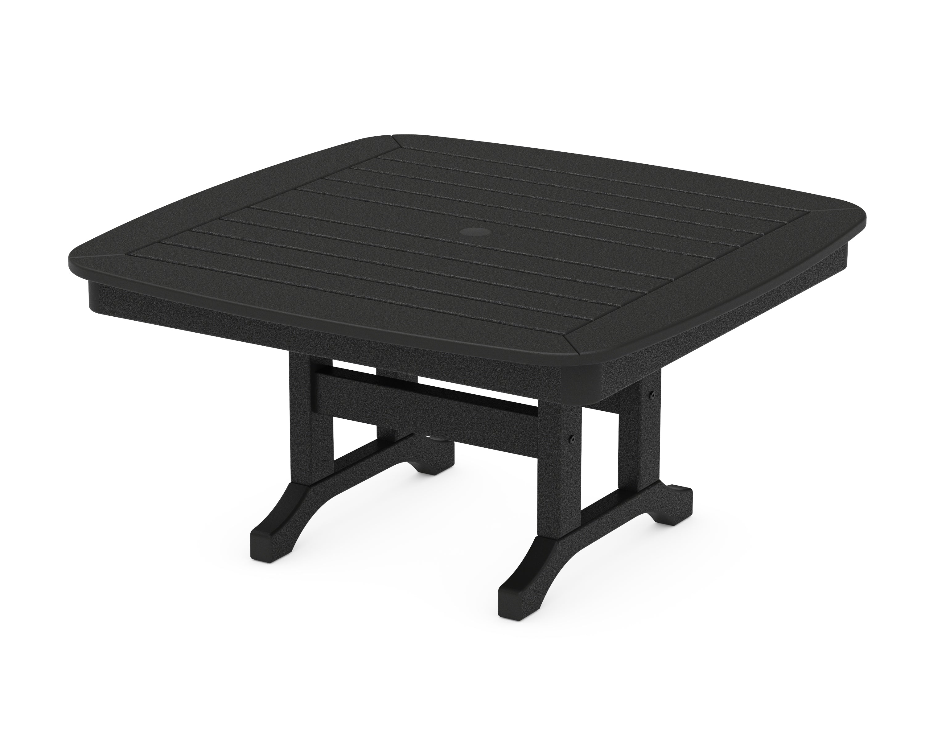 POLYWOOD Nautical 37" Conversation Table in Black
