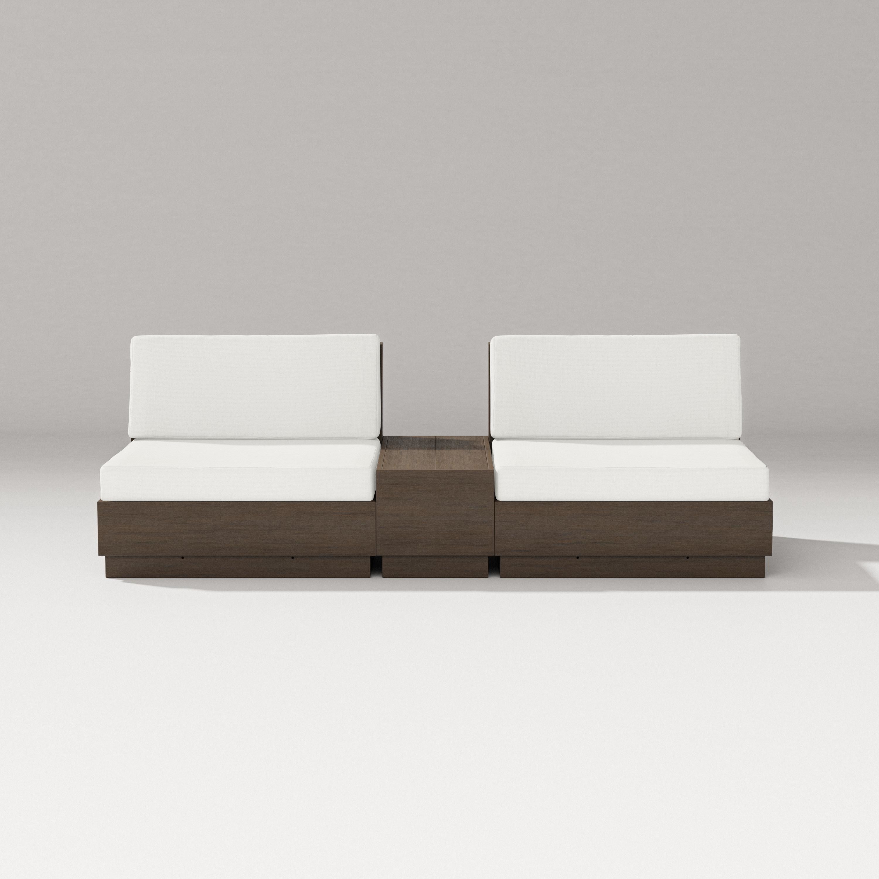 PW Designer Series Elevate Lounge Chair Set in Kona / Natural Linen