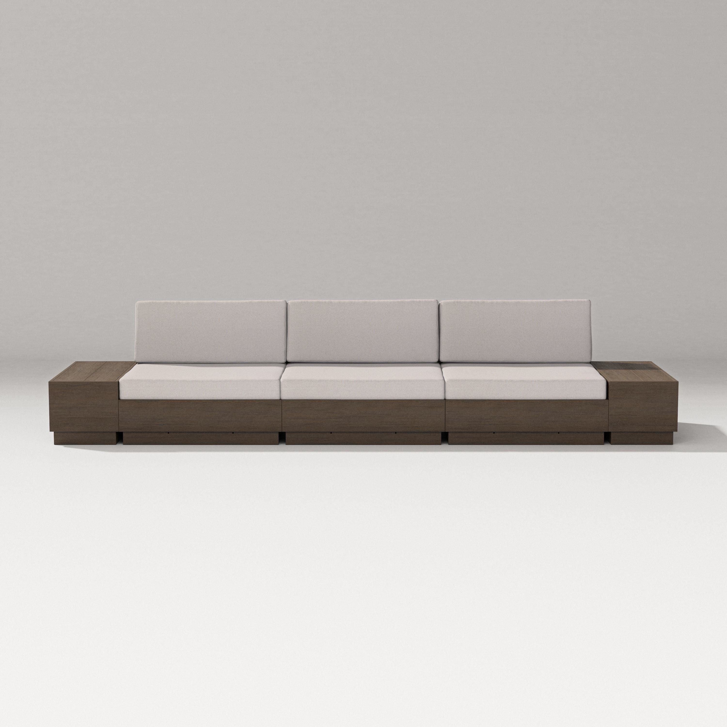 PW Designer Series Elevate Straight Sectional in Kona / Dune Burlap