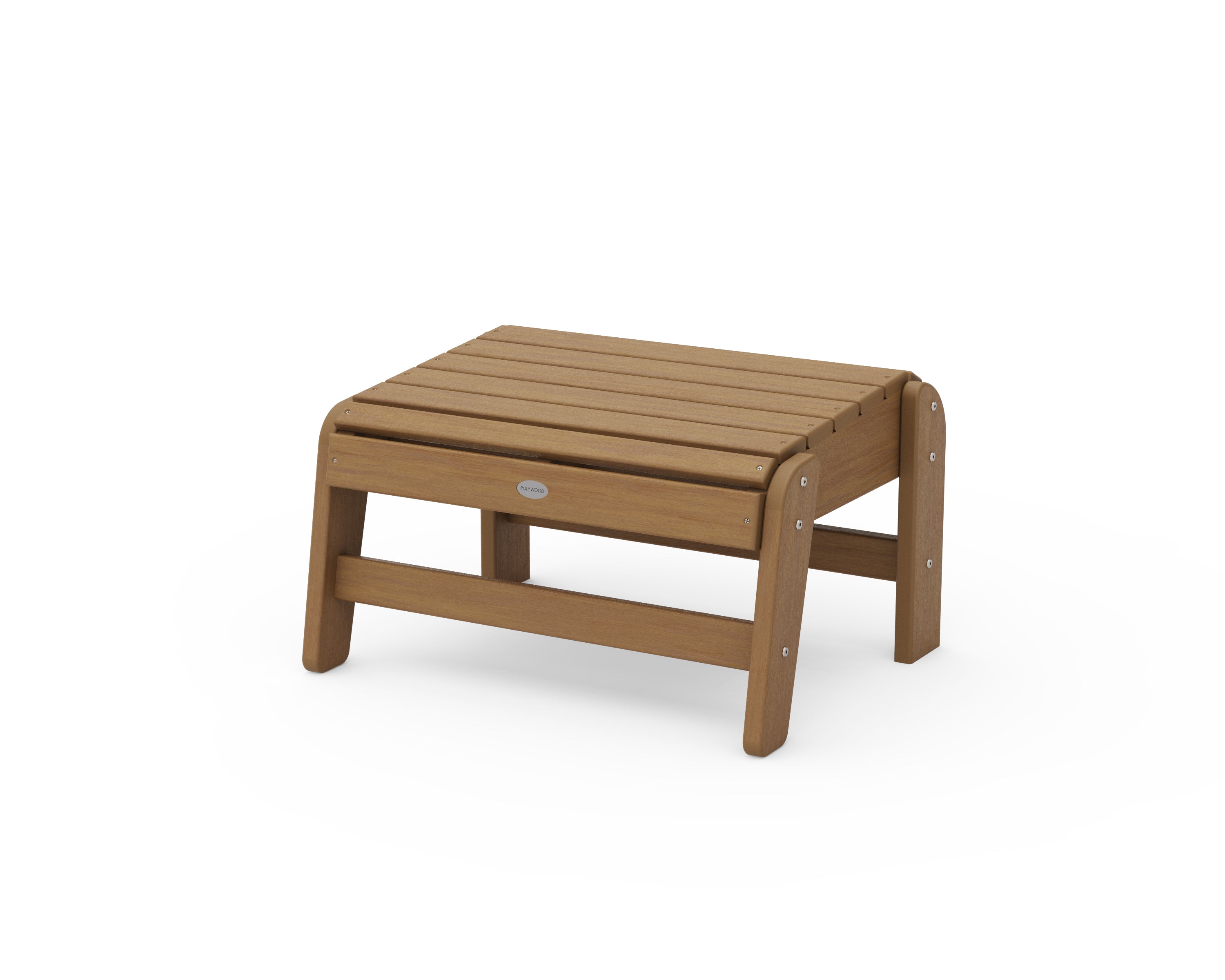 POLYWOOD Grand Adirondack Ottoman in Natural