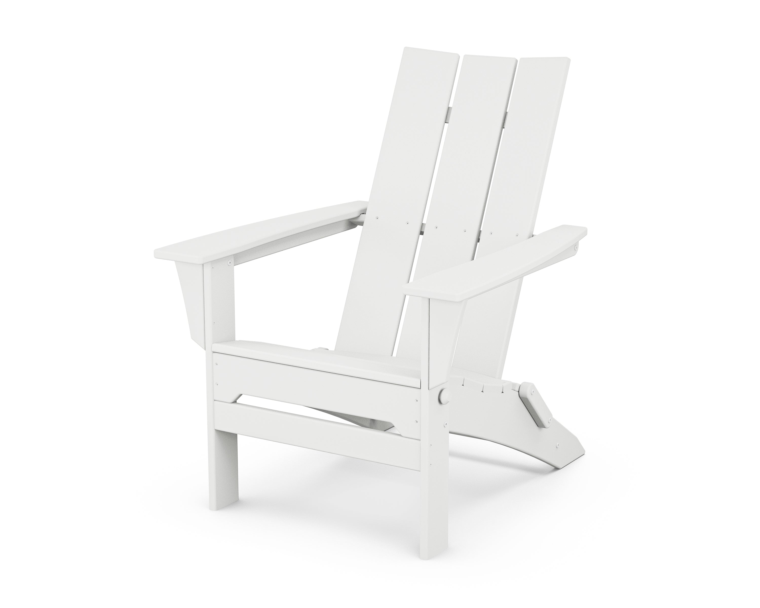 POLYWOOD Modern Folding Adirondack in White